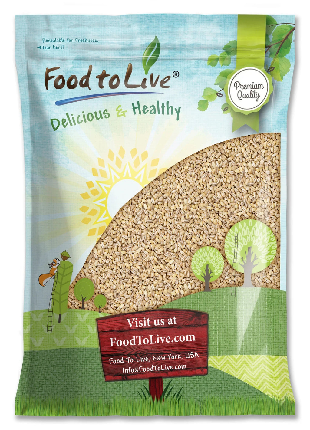 Raw â?by Pounds Barley, Vegan, to Food 15 Pearled Live â?Kosher,