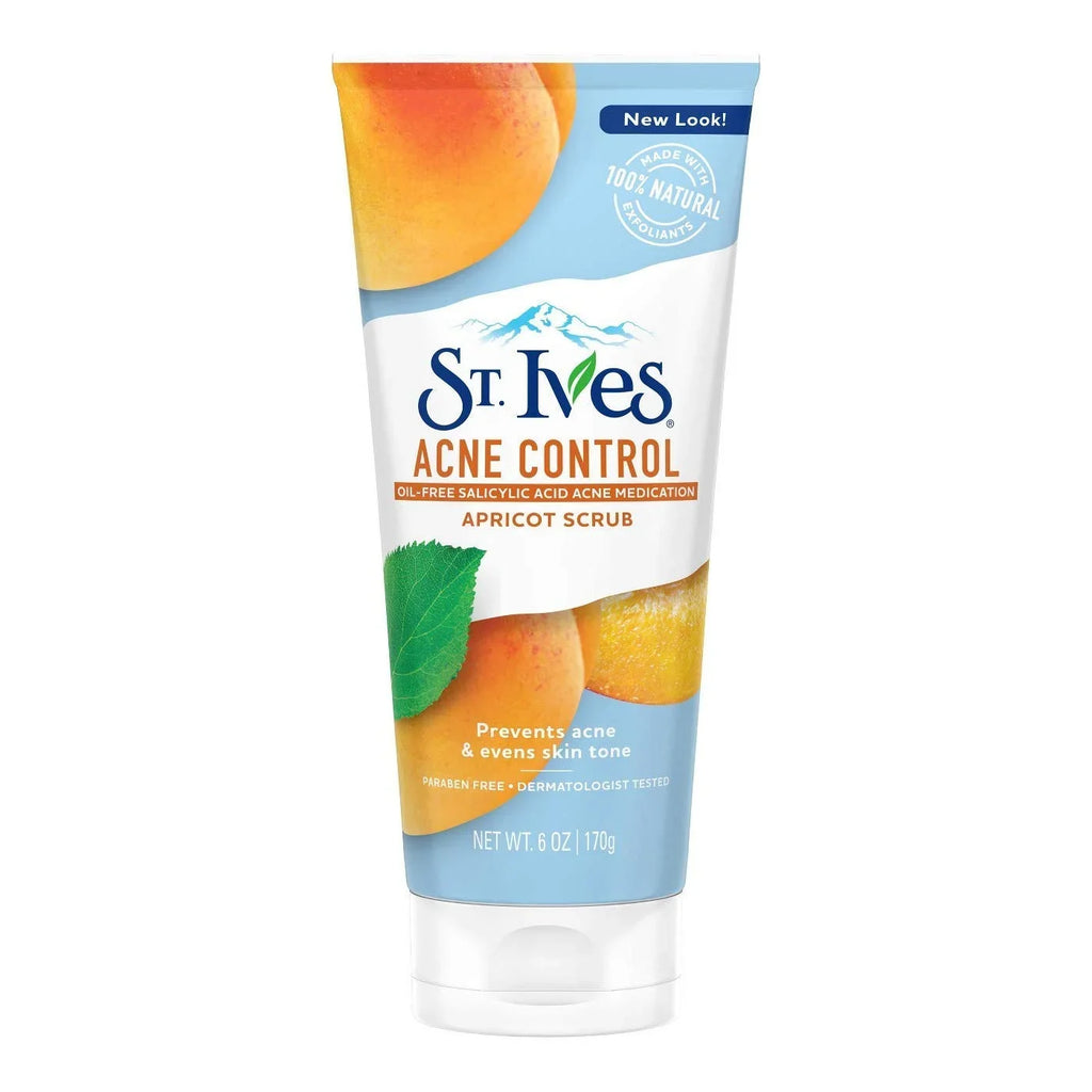 Pack Control 6 Ives Scrub Skin (3) Prone Apricot St. of Blemish Blackhead Acne / And Oily oz