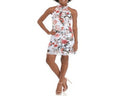 12 Vince Bow Women's Neck Chiffon Pink Float Size Printed Camuto