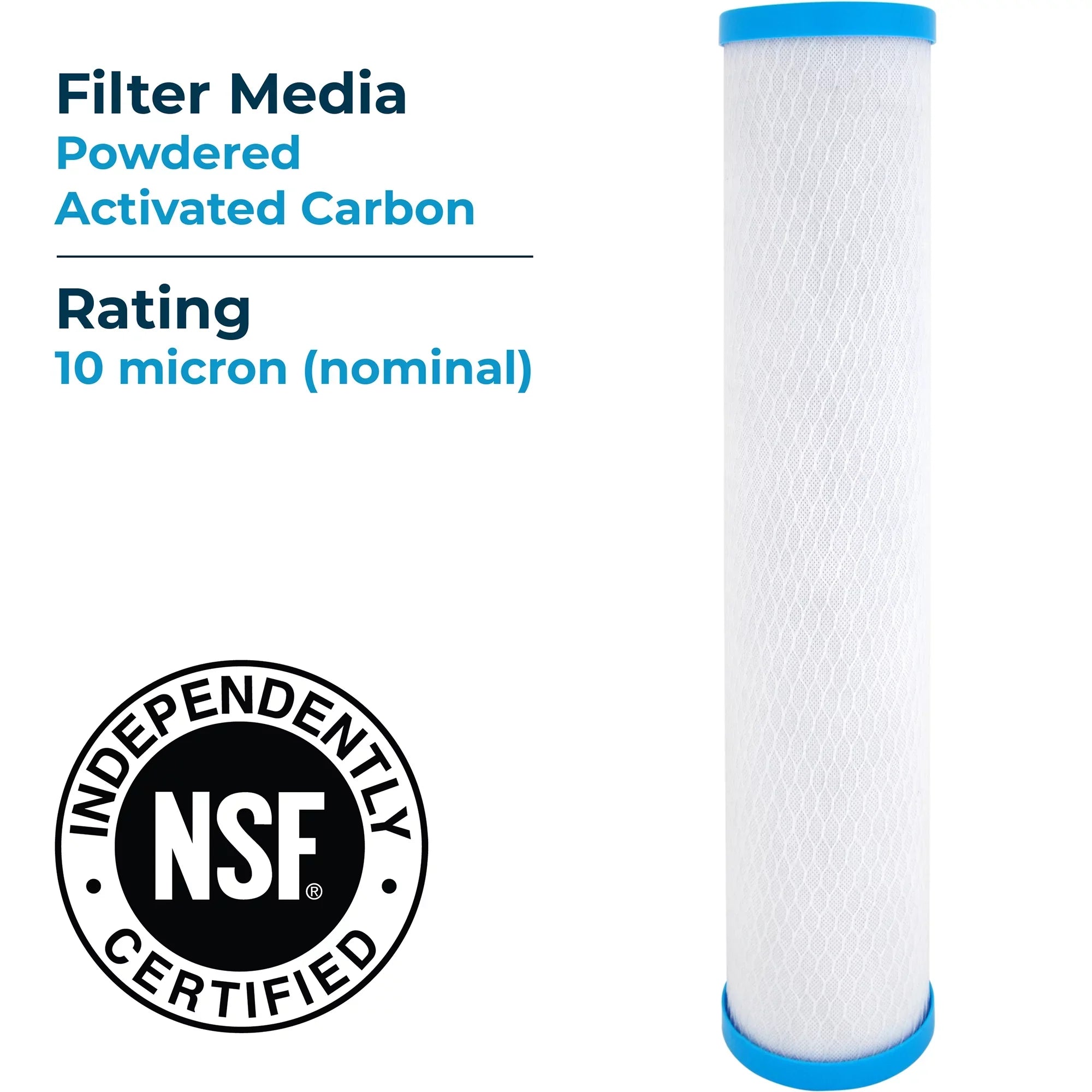Block PAC Micron 4.5" 10 Filter, Pack) SpiroPure Carbon Water (4 20 NSF x