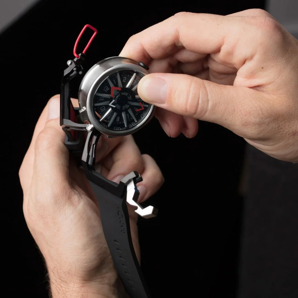 Automatic Mazzucato RIM Black Red Reversible