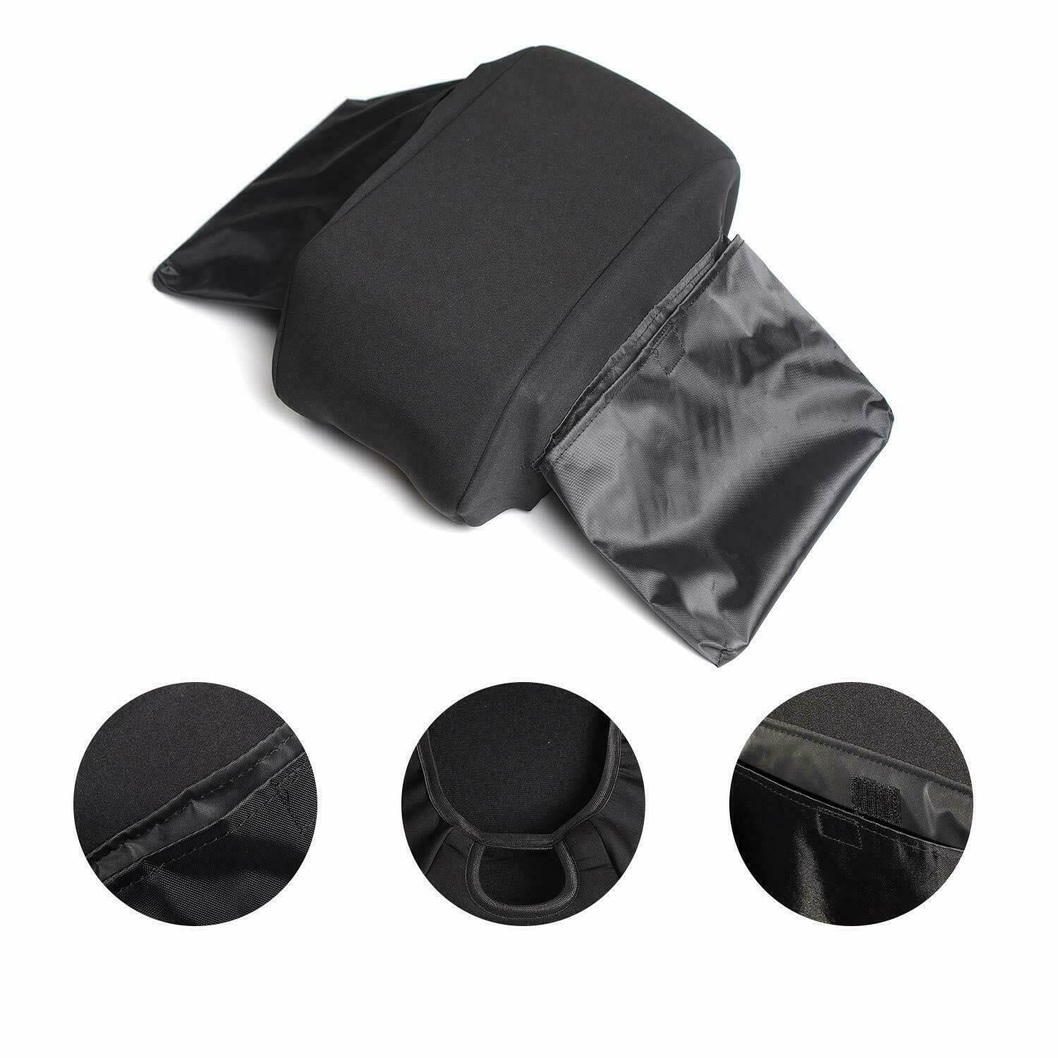 Armrest Cover Teledu Protector Cover Black Pad + Console