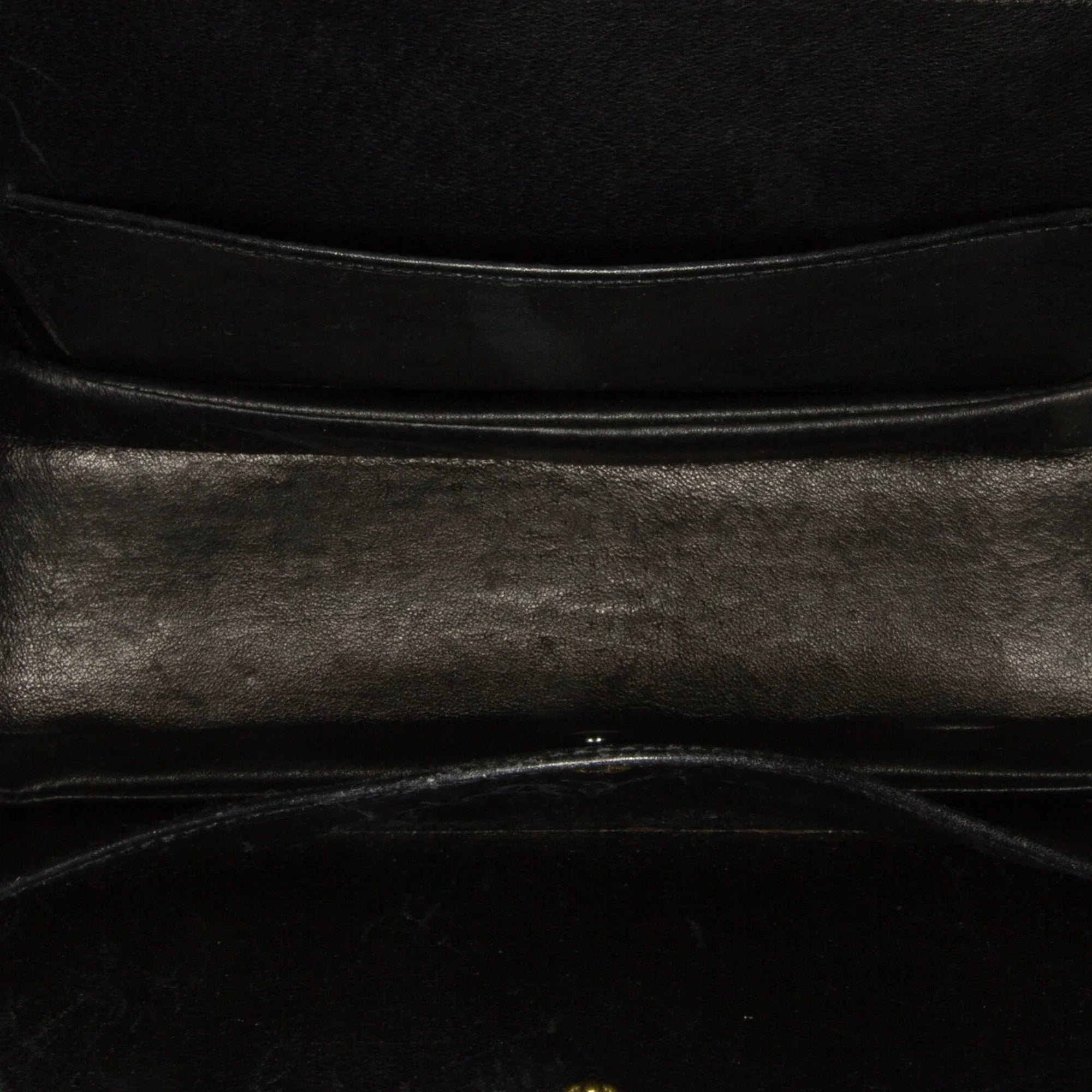 Handbag Top Gucci Bamboo Black Night HandleBag Pre-Owned Calf Authenticated Leather (Good) Unisex