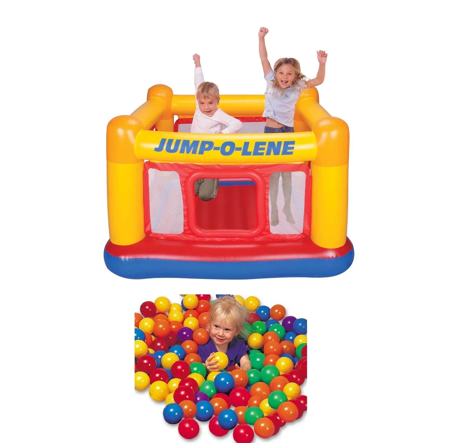 Play Inflatable 100 Set Balls Jump-O-Lene Pit Bounce House Intex Ball with