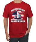 Pride Bobby, RED US Everyone T-Shirt, Americana Men's Deployed Military American Wild Friday Print / Red, Sleeve Flag 4X-Large Remember