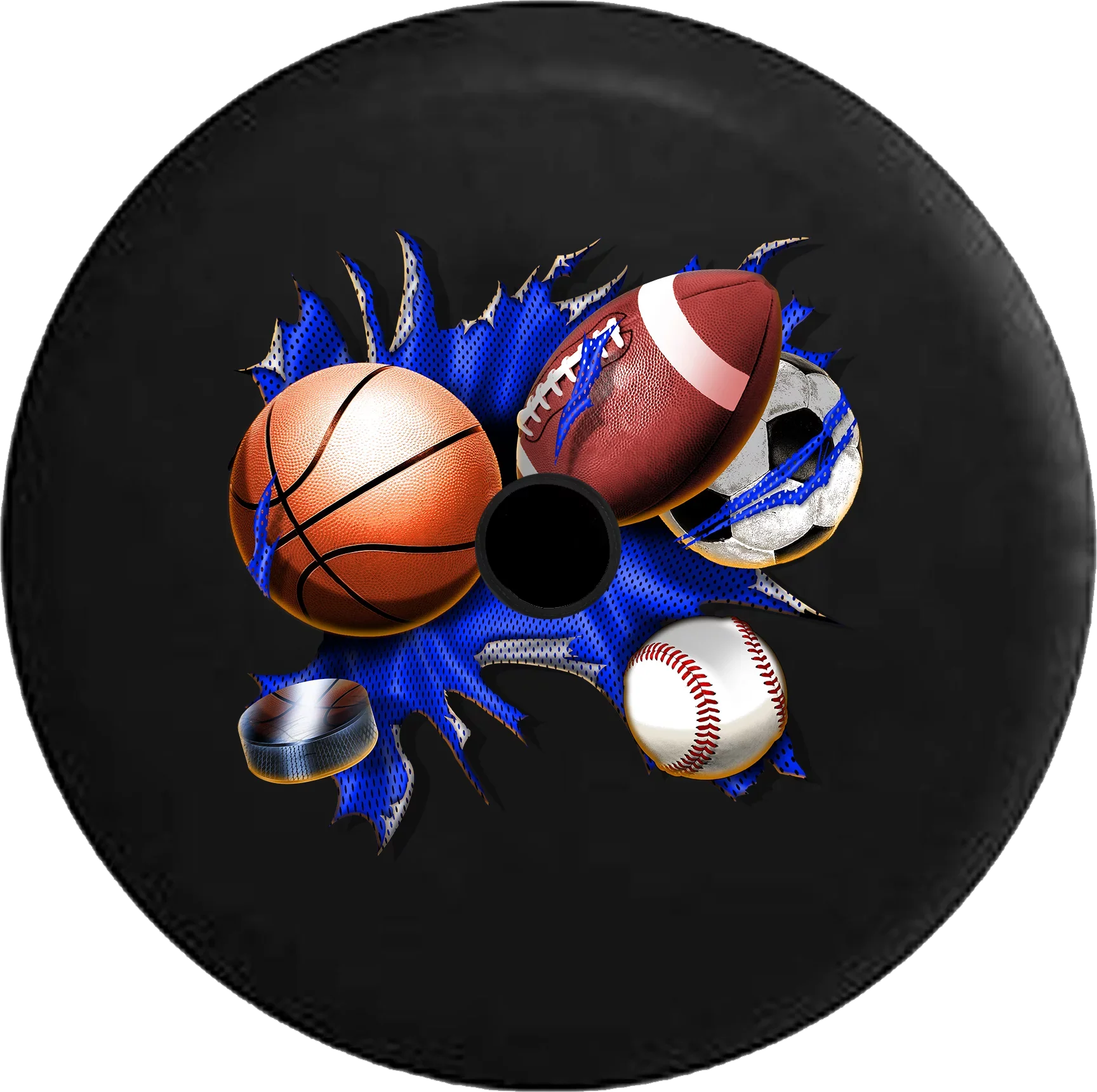 Soccer JL Cover Football Thru 32 Sports Basketball Hockey for 2018 Balls Baseball Backup 2019 Jeep Inch Spare RV Ripping Tire Camera Wrangler
