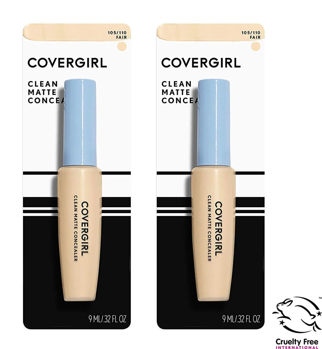 2 Oz, Count Achieve Covergirl Complexion! Duo: Concealer, Matte Fair a Flawless Coverage Radiant 0.37 - 110, Clean Fl