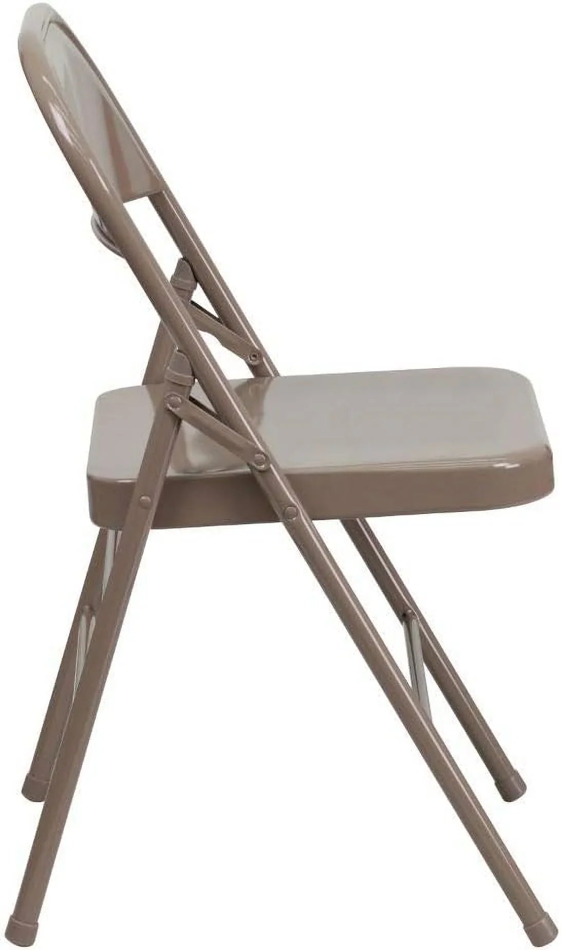 Triple Hinged Series HERCULES Chair & Folding Double Metal Pack Braced 2 Beige