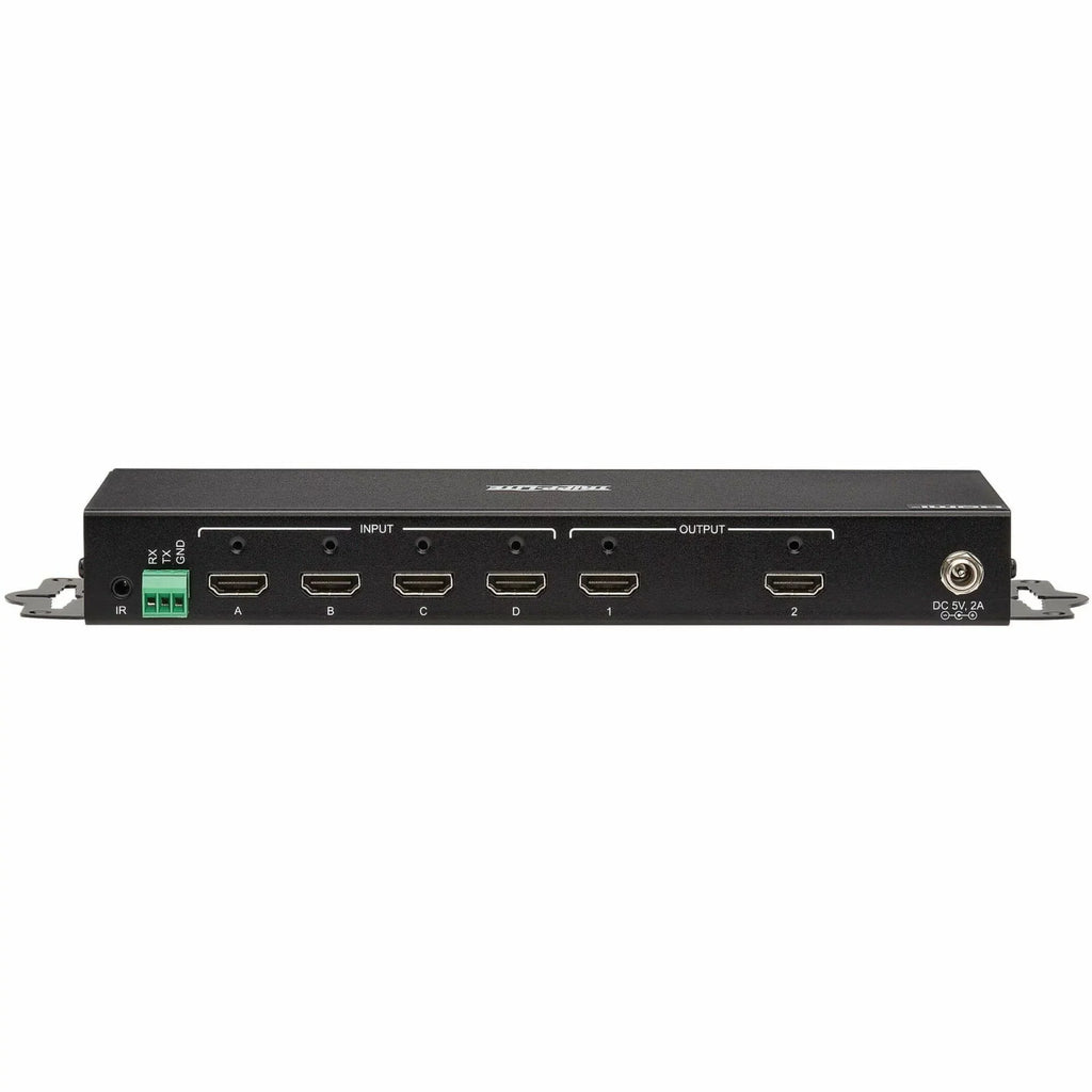 60 4x2 - 4K x HDR, with Signage, HDMI TAA 1080p2 4:4:4, Multi-Resolution Lite 4K Blu-ray Support, and Hz, Computer, Remote - Display, - x Control 2160 Digital Matrix 2 - Switch/Splitter Tripp ... 3840