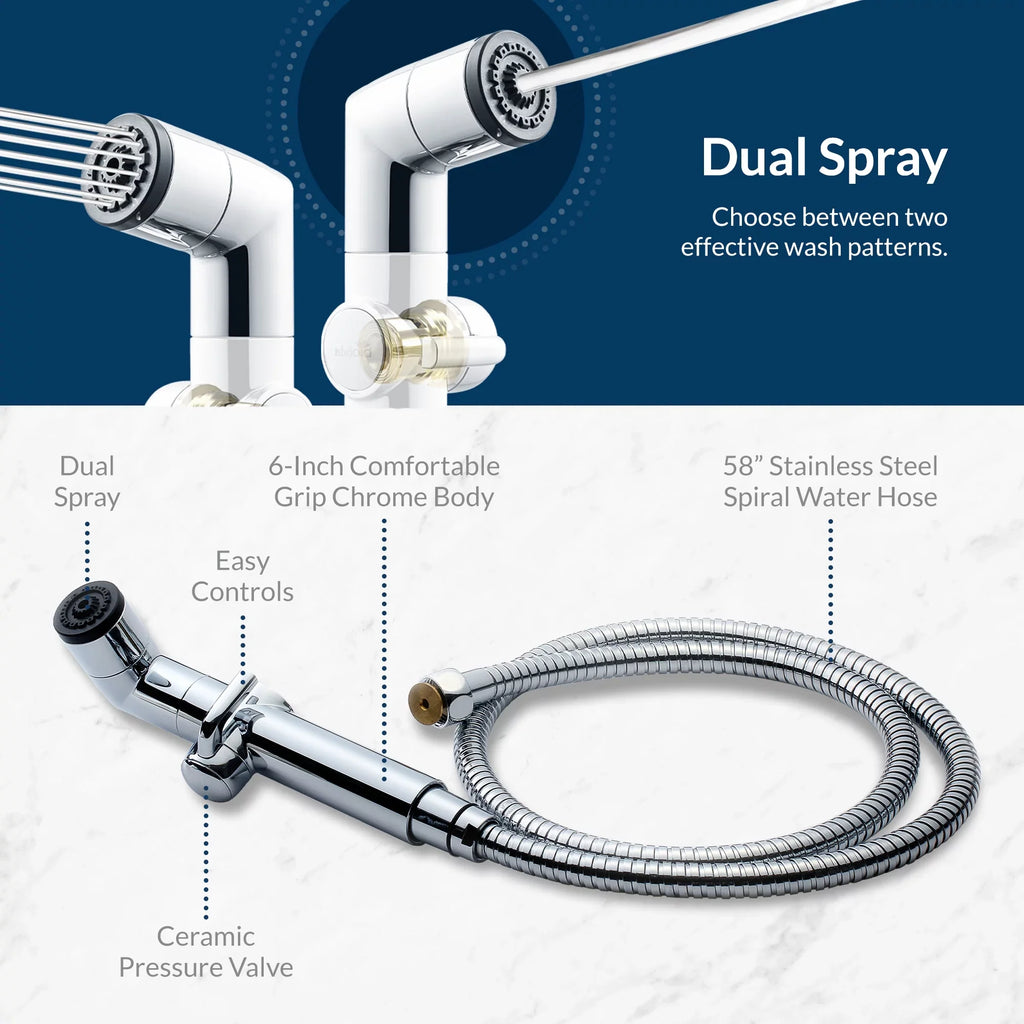 A1 - Chrome Dual Spray Bidet Handheld Biobidet