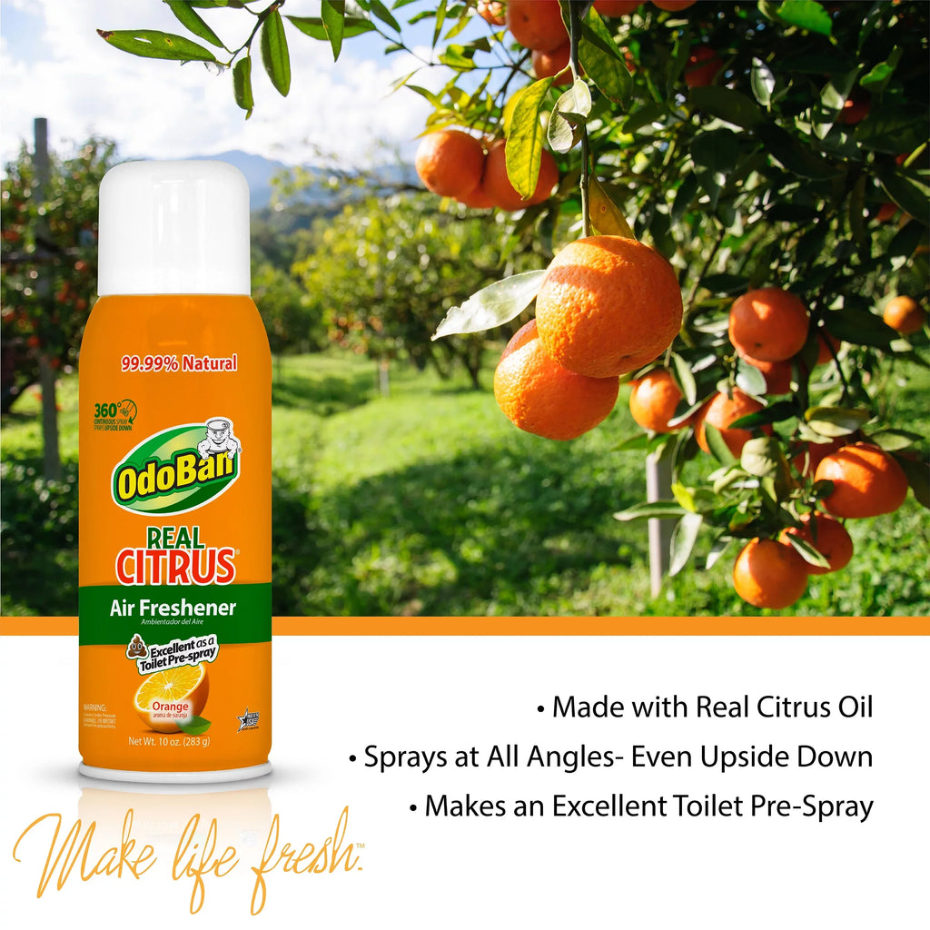 14 Set, 360-Degree Ounce OdoBan Citrus Aroma Scent Air Concentrate, Gallon Natural Eliminator Freshener, Orange Spray Real 10 Absorber Disinfectant Cleaning Oil Continuous 1 Solid Ounce Multipurpose