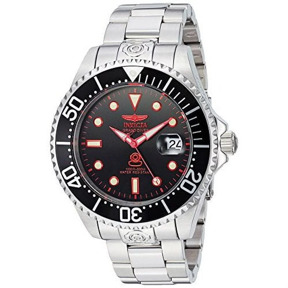 Bracelet & Dial PRO Black 24764 DIVER Automatic Case Watch Men's Invicta Steel Analog