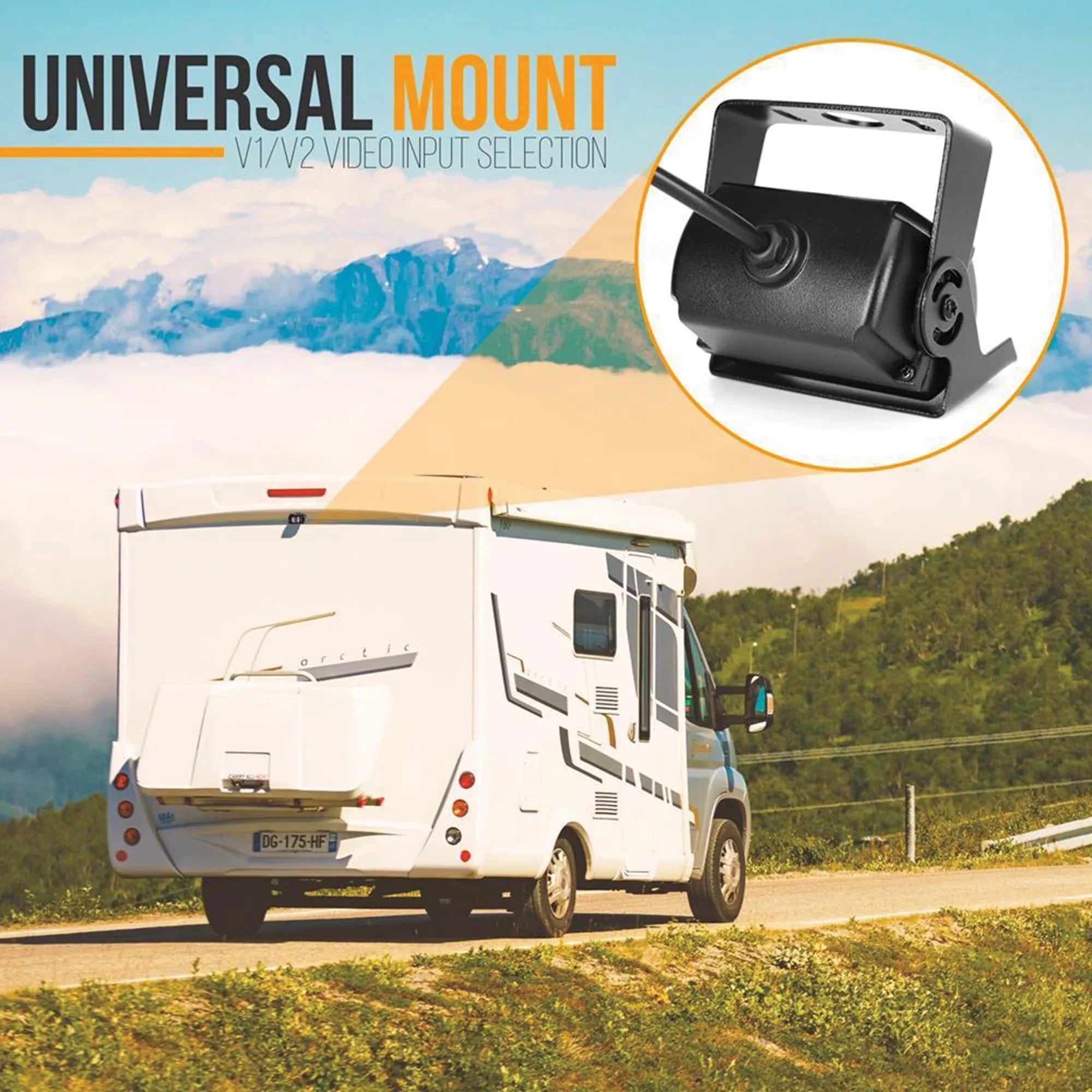 Night IR Monitor System Weatherproof and with 7" PLCMTR71 with Pyle Commercial-Grade Vision Camera Camera Backup