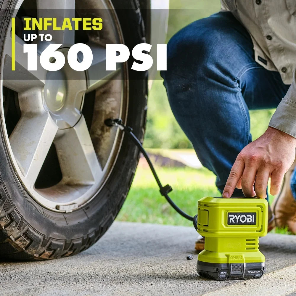 (Tool Digital Inflator High Only) Pressure 18V Ryobi One+