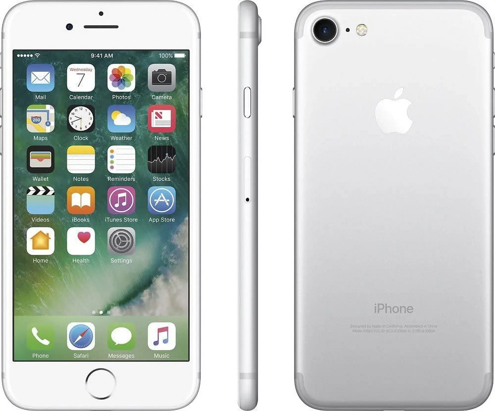 w/ iPhone Apple (Grade 7 Restored 32GB (Refurbished) A+) (Fully Unlocked) Gift Silver A1660 Box
