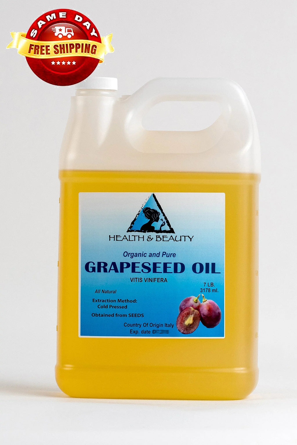 CARRIER PRESSED 7 PURE 100% GRAPESEED OIL COLD ORGANIC LB