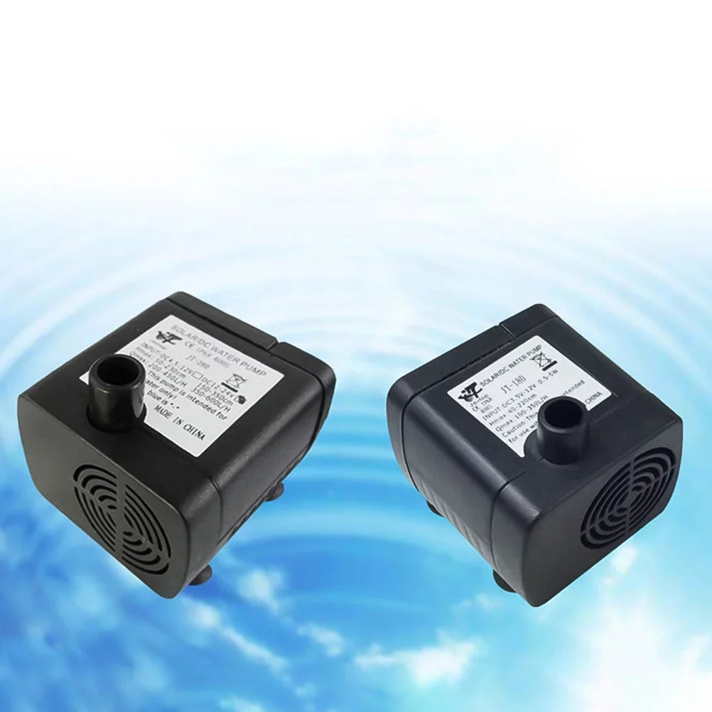 Pond Aerobic 2W Pool Pond for Pond Outdoor Garden 1 Floating Set Fountain Gongxipen Water Fish Solar (Black) Landscape Miniature Pool Garden Fountain Fountain Fountain