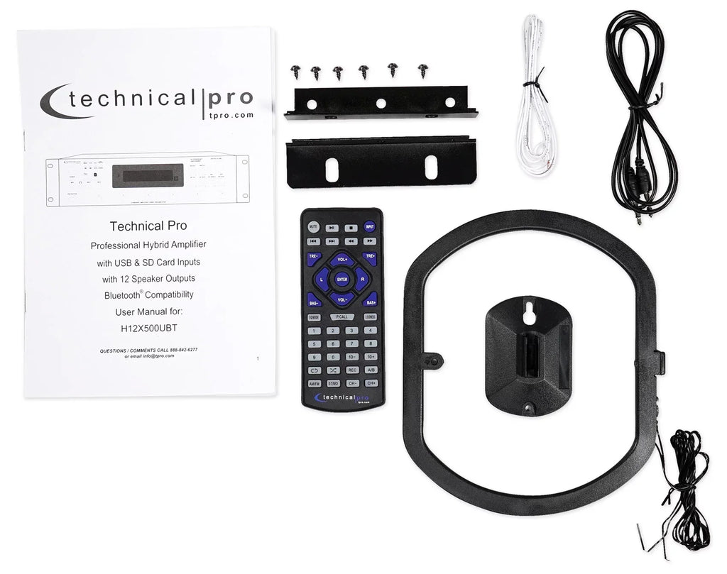Bluetooth Wall Pro 6-Zone Theater Home 6000w Speakers Receiver+(6) Technical