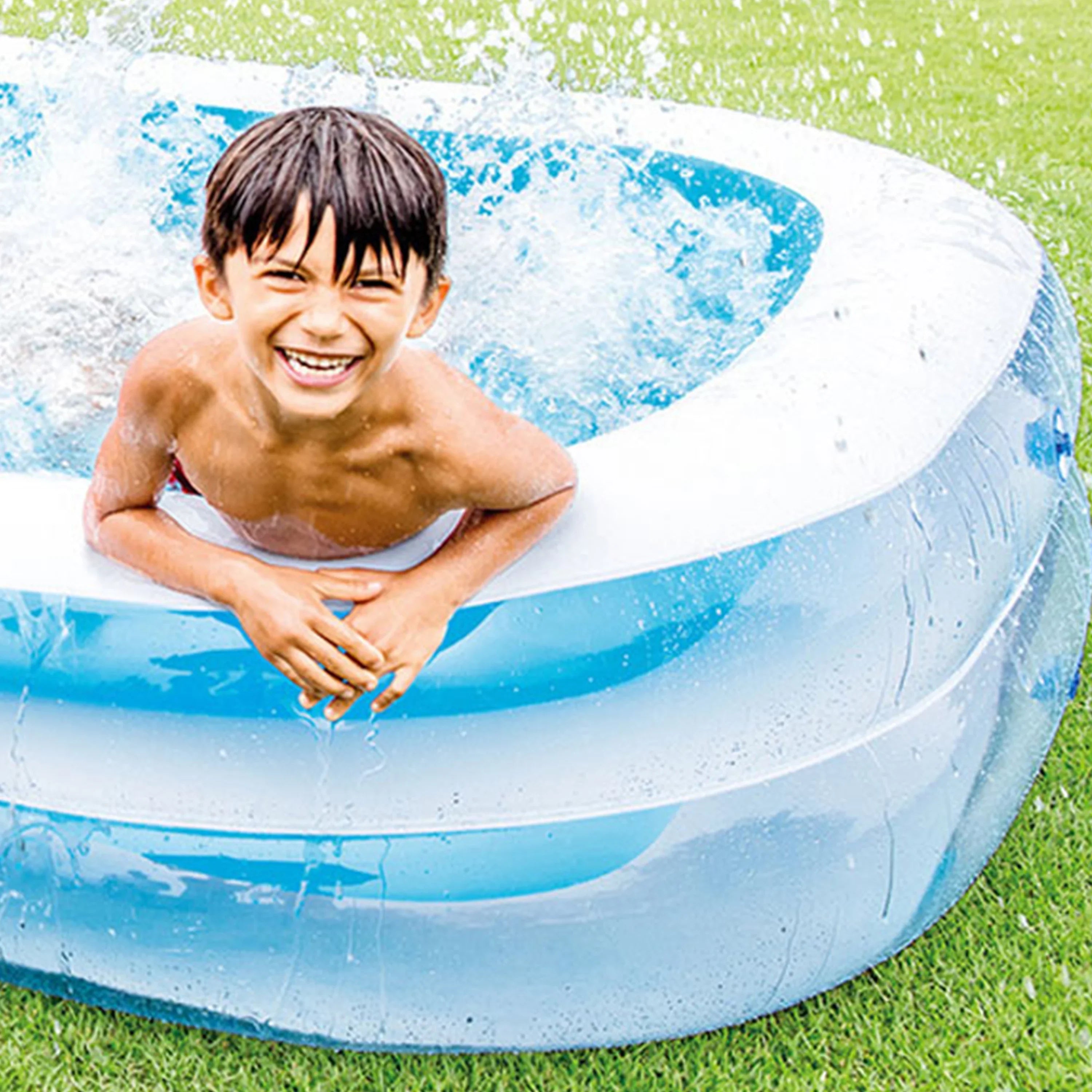 Splash Center, Blue x White Center Swim Play & 5.75' Kool 8.5' with Intex