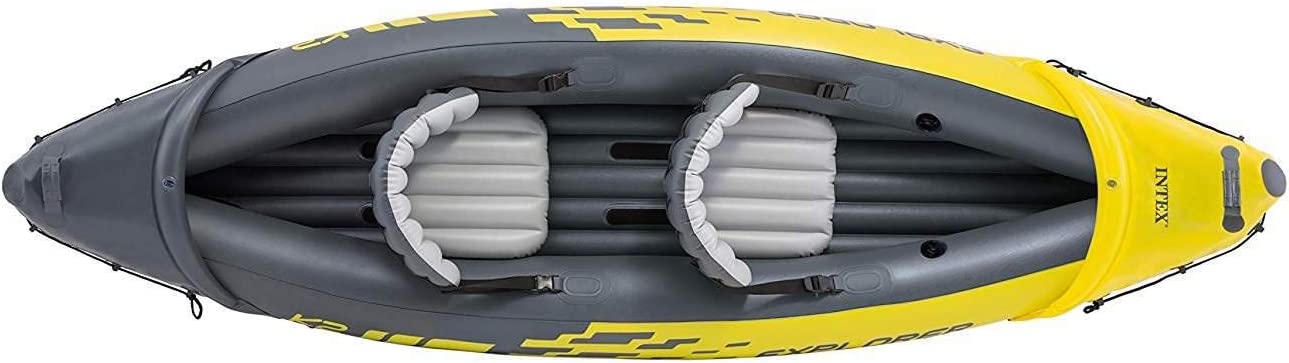 â?Adjustable Pump Aluminum 68307EP with â?400lb Seats Deluxe K2 Kayak High-Output PVC 86in â?SuperStrong Set: and Backrest Includes Inflatable Explorer Weight Capacity Oars â?2-Person YUNWEN