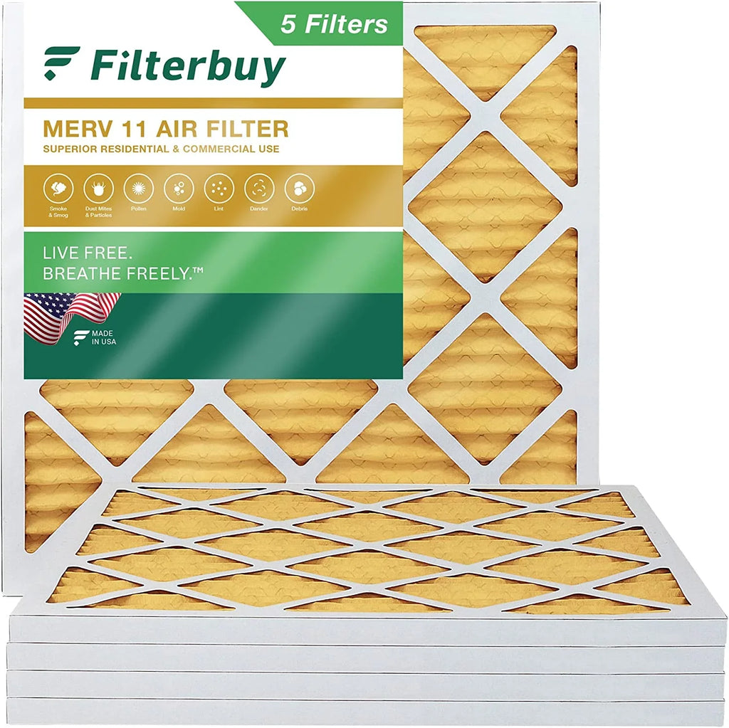 HVAC Air MERV Furnace Filterbuy Pleated 20x20x1 (5-Pack) 11 AC Filters
