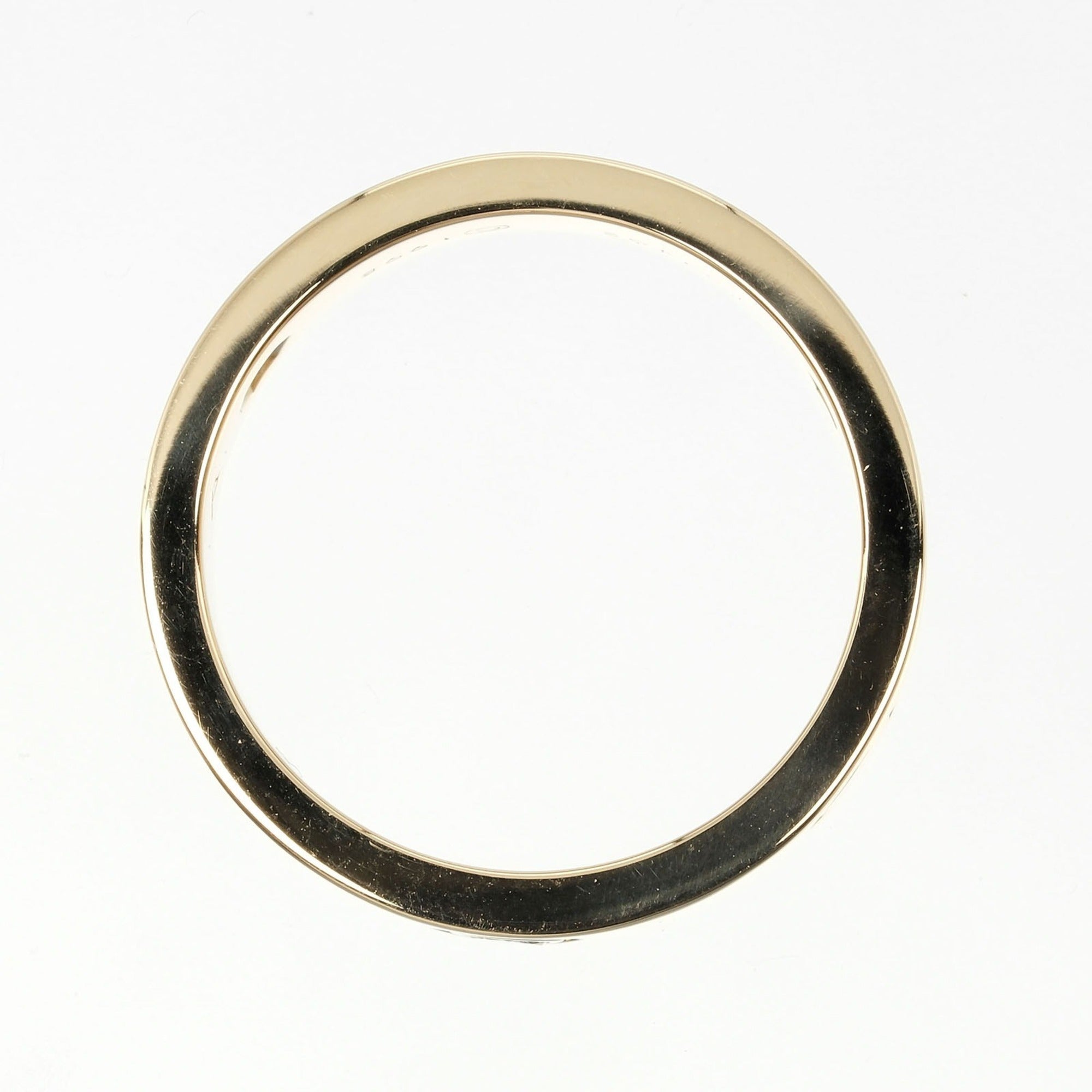 Love (Good) size 15 Pre-Owned diamond, half ring, approx. yellow K18 Cartier 3P, gold, 8.67g, I132124019