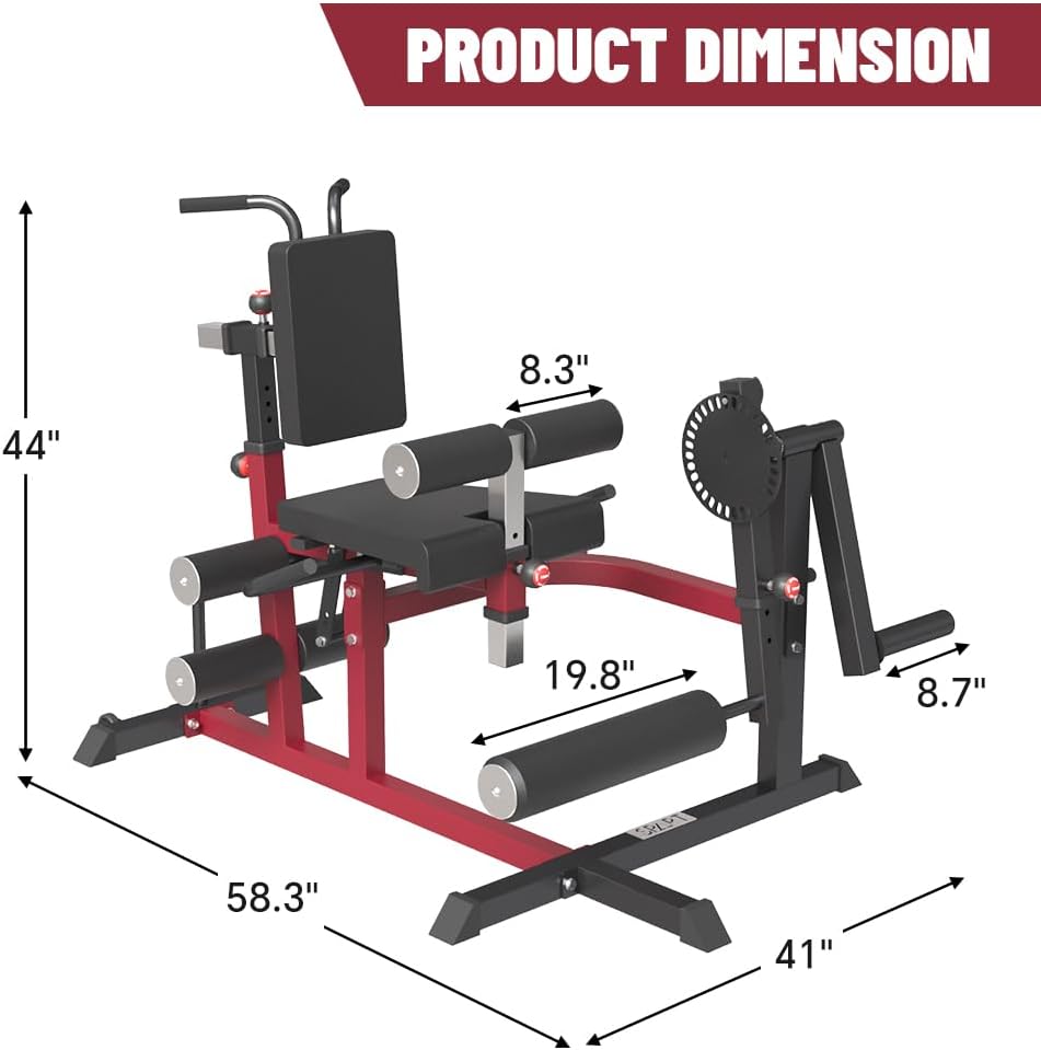 Leg Loaded Leg in Body Lower Gym Home Machine Machine, Extension Seated/Horizontal/Lying Specialty Leg Thigh Exercise Extension for and Curl and Bench Rotary Plate Leg Adjustable for Curl,