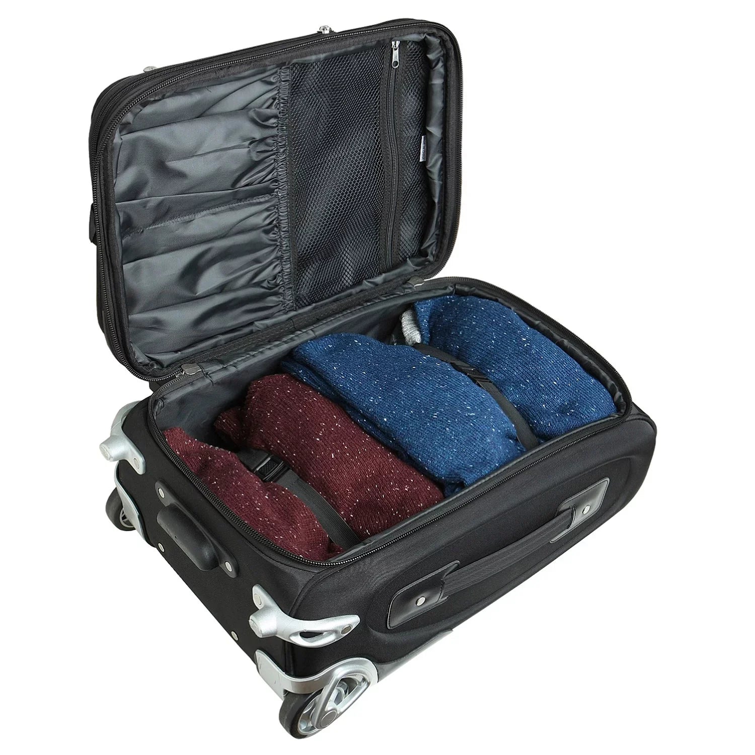 Eagles Rolling 21" Philadelphia Softside Suitcase MOJO Carry-On Black