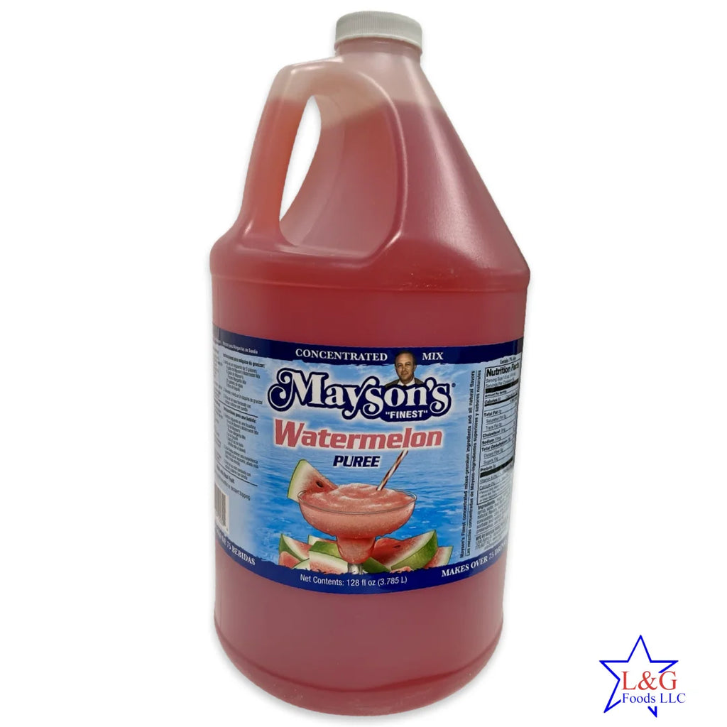 Drinks 1 Gallon, - makes (Restaurant Watermelon 75+ Puree Style) Mayson's