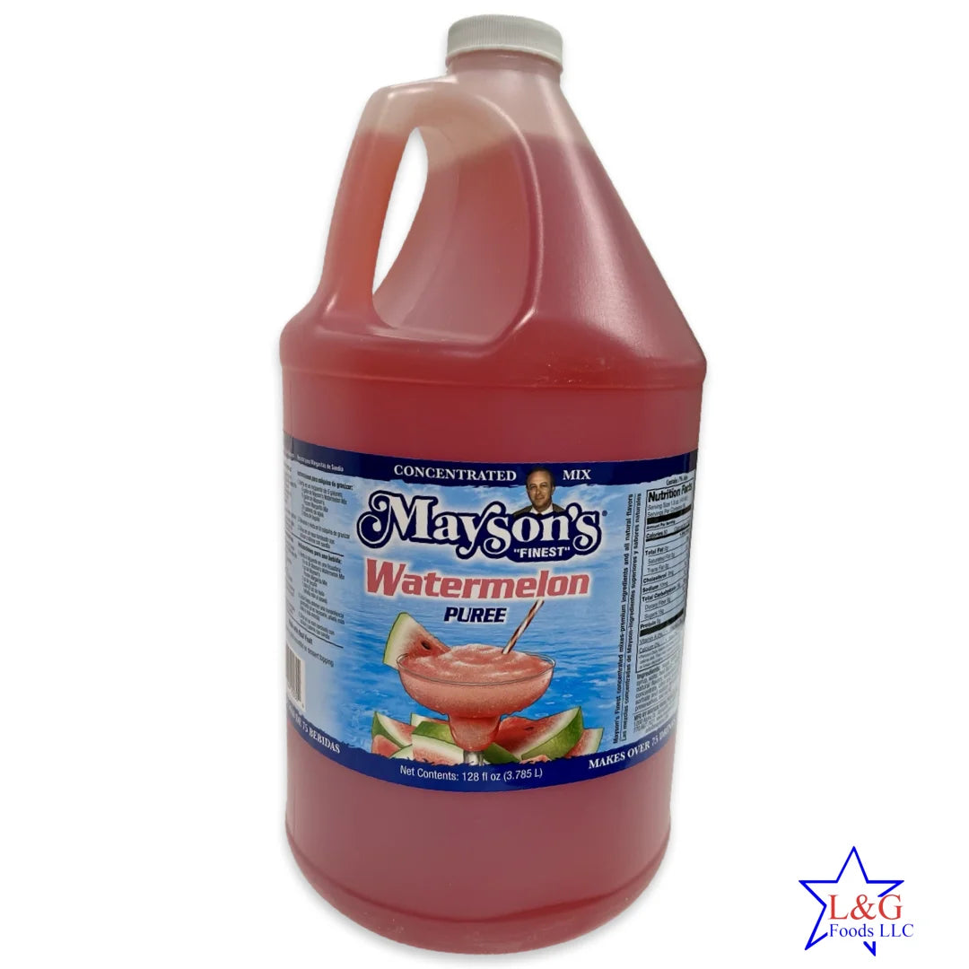 Drinks 1 Gallon, - makes (Restaurant Watermelon 75+ Puree Style) Mayson's