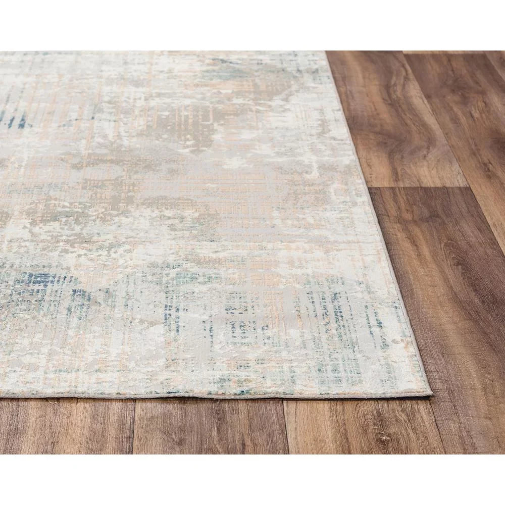 Decor Alora /Ivory Area 7'10"x9'10" Power-Loomed / Gray Glamour Gray / Ivory Rug