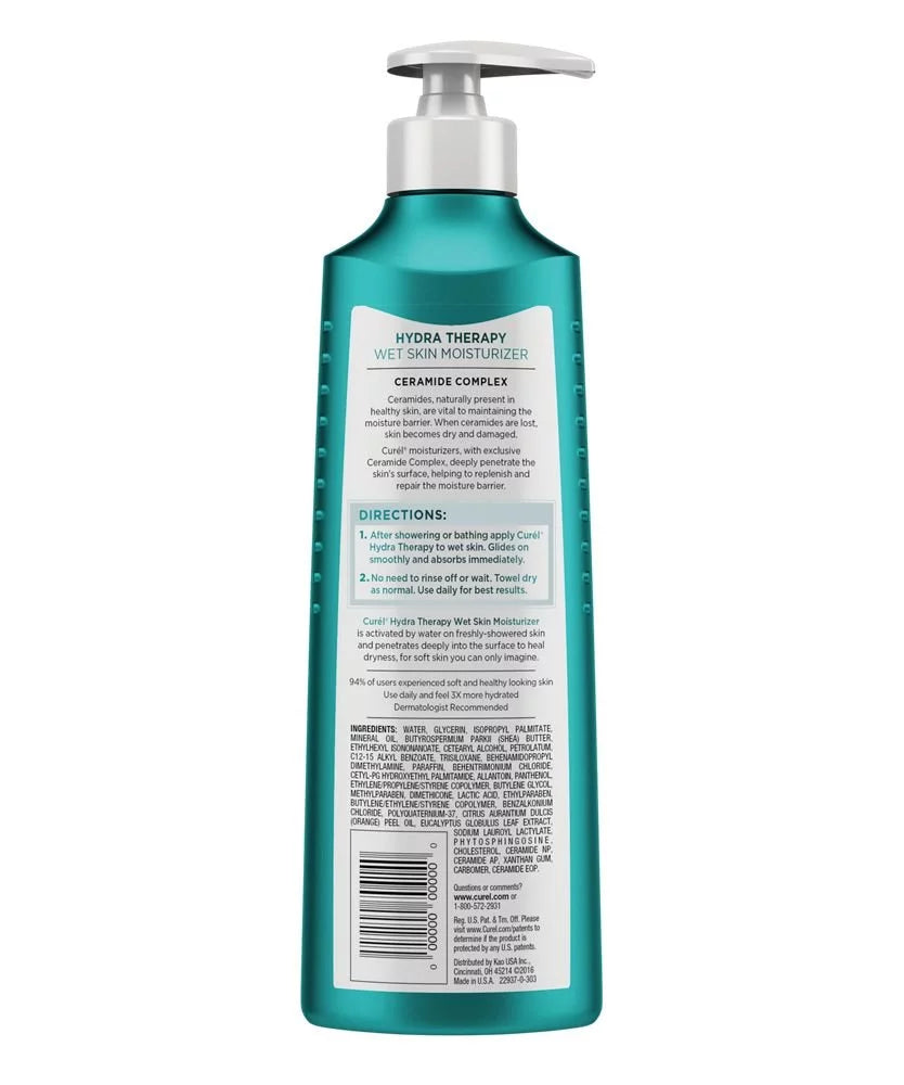 Curel oz Wet 12 Hydra of Skincare Therapy Defense (Pack 6) Skin Itch Moisturizer,