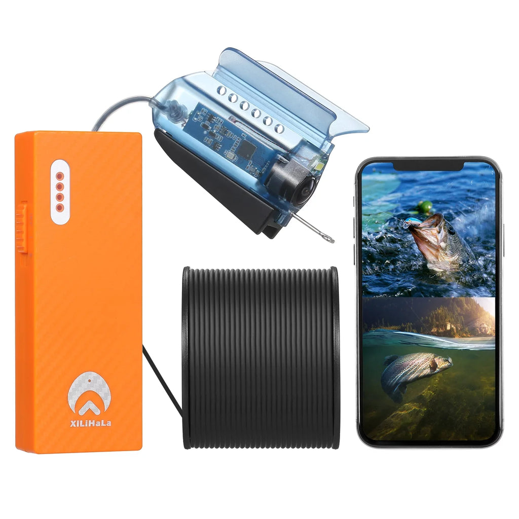 Video Lake Boat Kayak Finder Fish Underwater Camera Sea Fishing 1080P Live for Dive with Gofishup Ice into - Depths