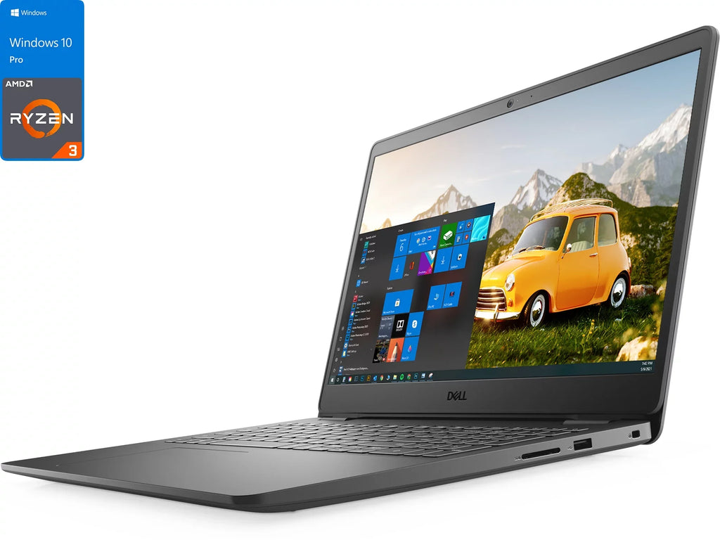15.6" Bluetooth, 3250U Wi-Fi, 3, Notebook, Ryzen Upto Reader, AMD Card NVMe HDMI, Pro Vega Windows 3.5GHz, Display, 3505 3 RAM, 8GB 128GB FHD Dell 10 Inspiron SSD,