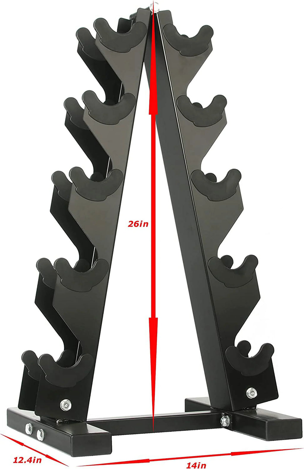 Dumbbells Set 150 with Dumbbell and Rubber Hex Pound Rack Coated
