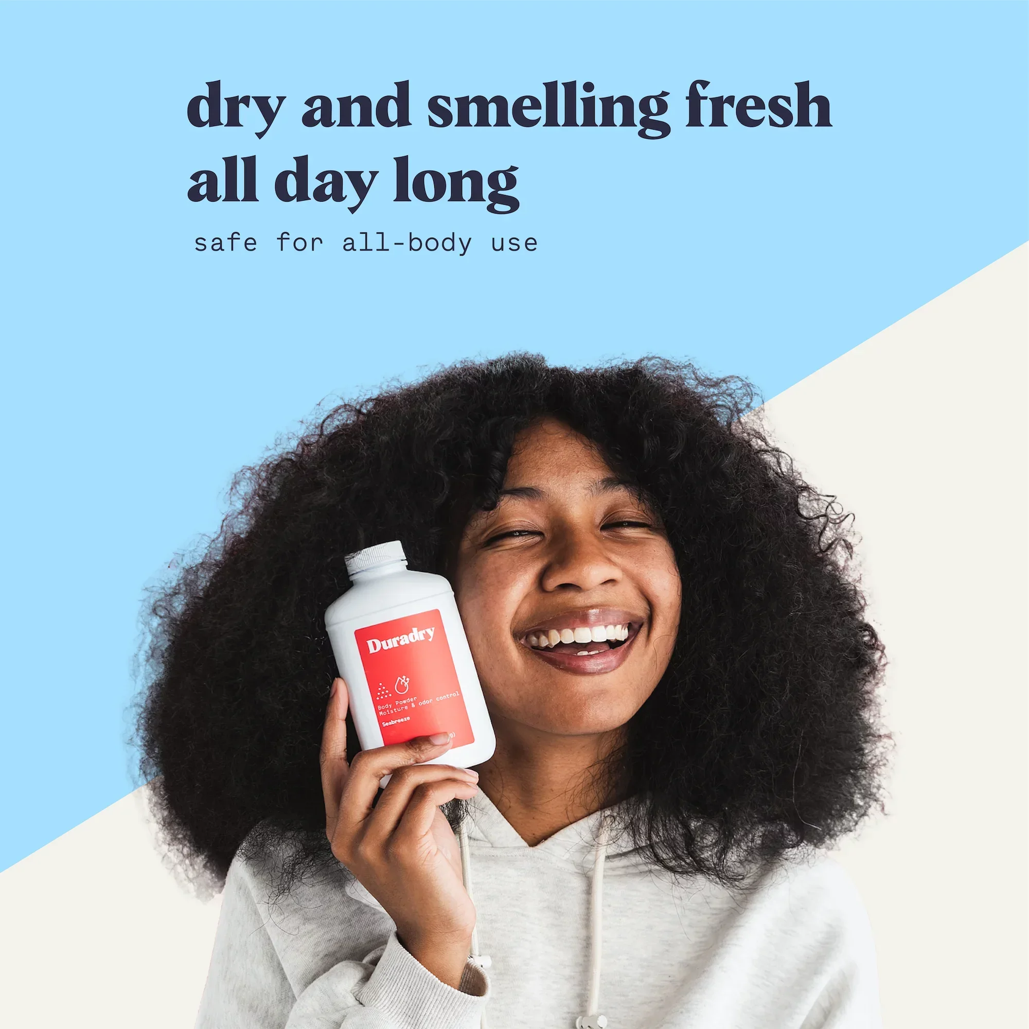'- Absorbing, Body 3-Pack All Eliminates & 4oz, Any Talc-Free, Duradry Sweat Defense Powder, Body Anti-Chaffing, Sweat Natural Powder - Control, Seabreeze, Naturally Prevents Odor and Odor