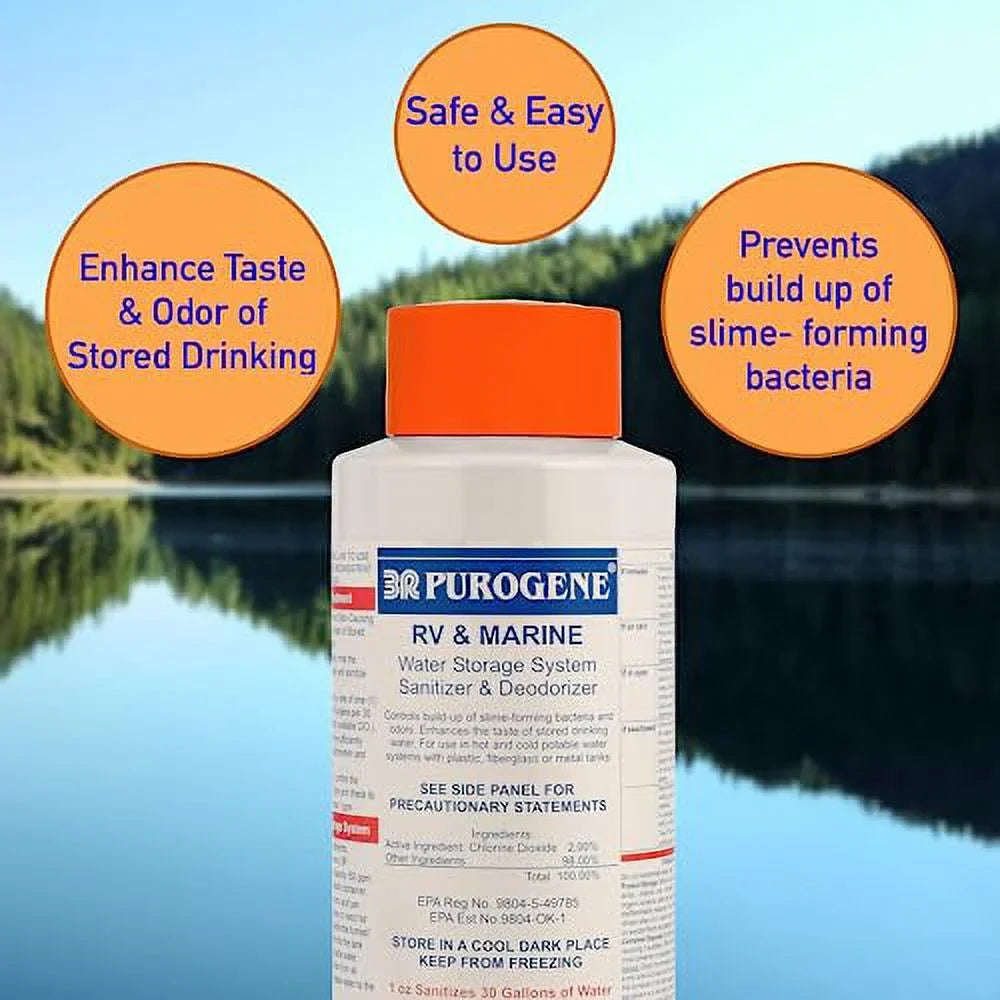 Long-Term Water Drinking Storage - Provides for Water Systems, of Sanitizer Water, BayTec Sanitizes 32oz Water Water Storage for System Purogene Drinking Treatment and