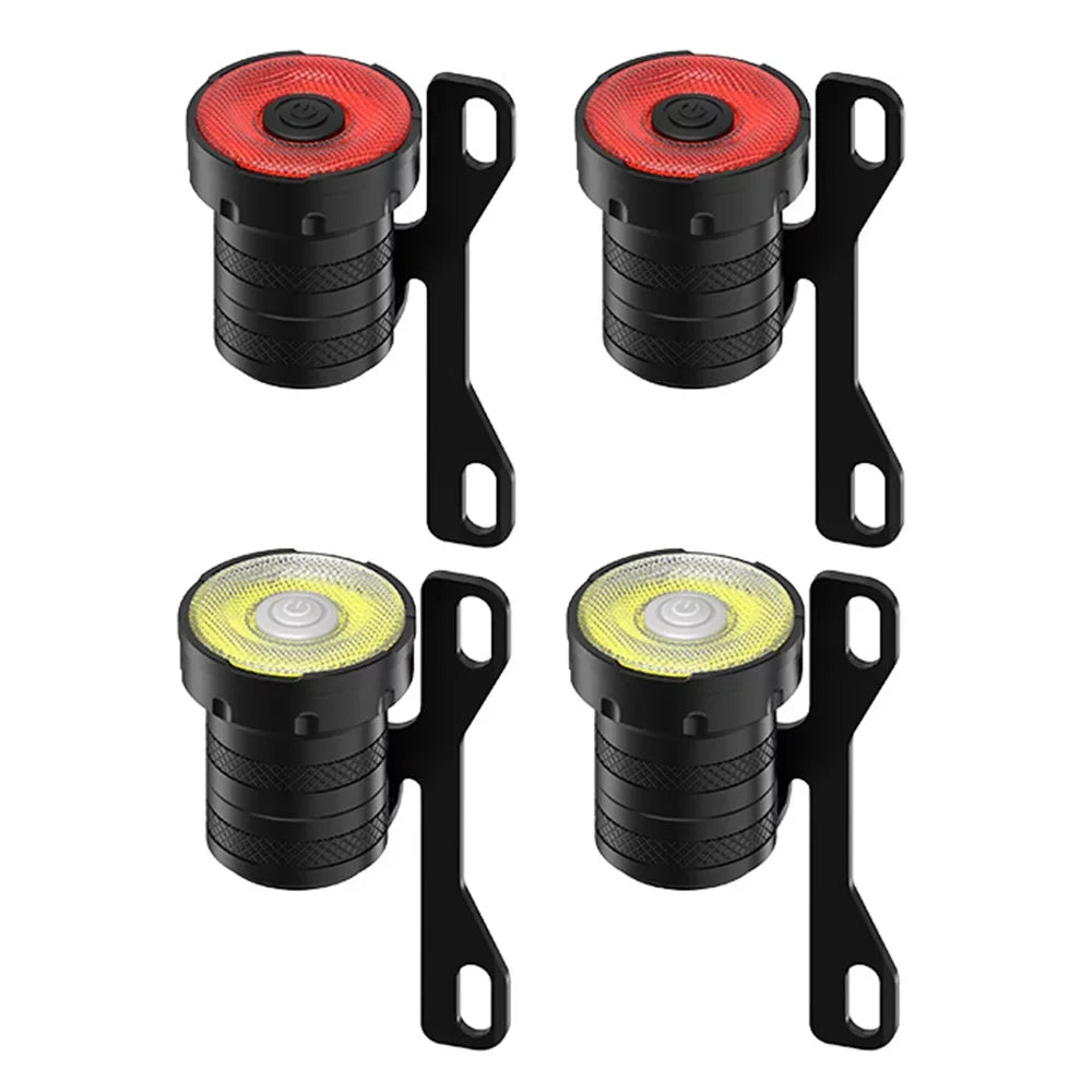 Set, and Front Skateboard and Ride Longboard USB Light Apexeon with LED Lights, Safety Style Rechargeable Rear