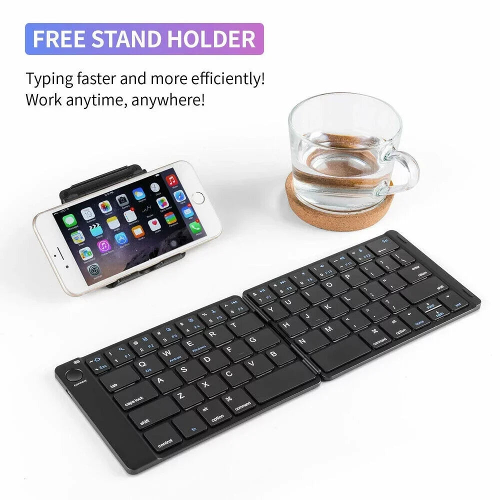 Universal Phones iPad iPhone Samsung Foldable Bluetooth Wireless Mac Keyboard Keyboard Android for Tablet PC Mini
