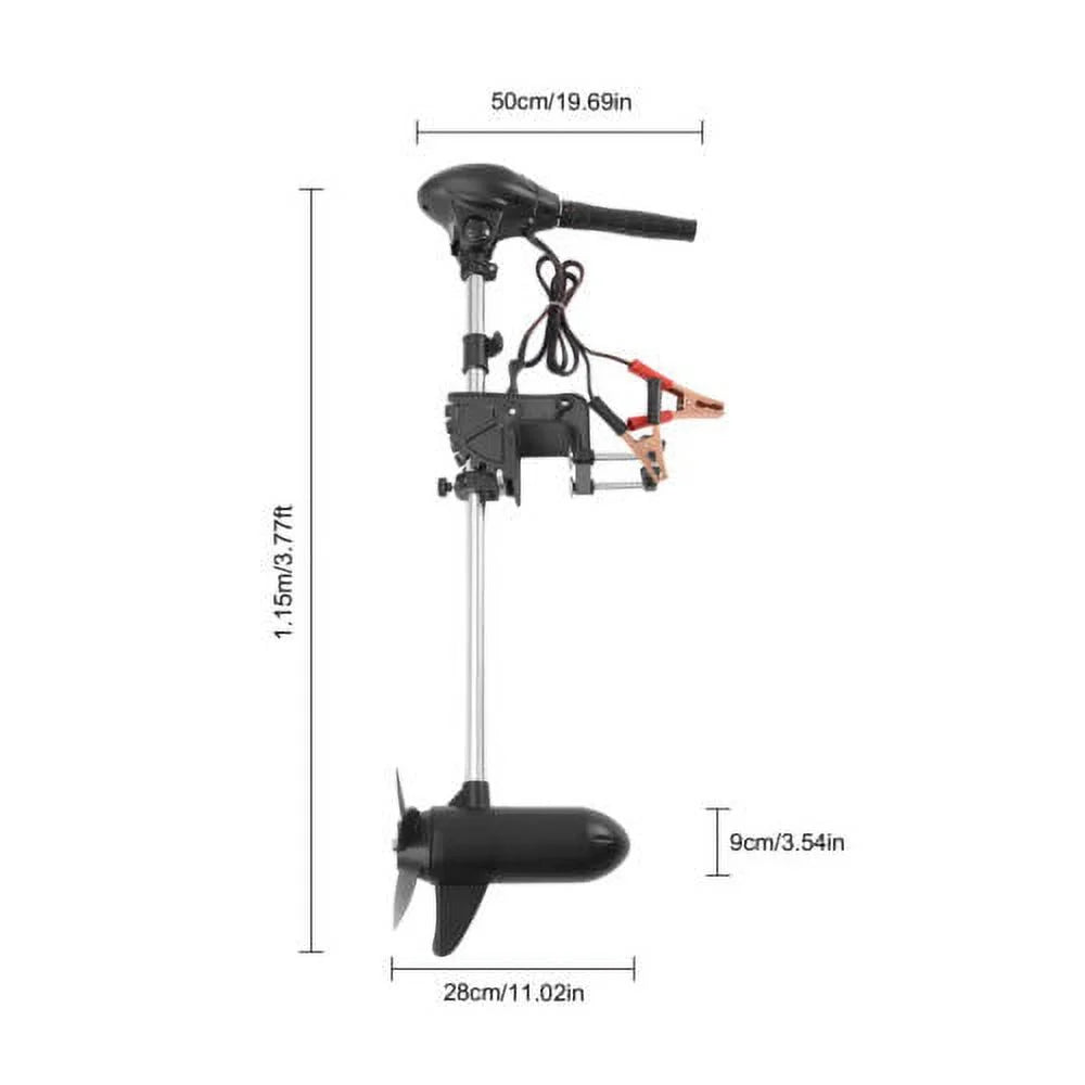Engine 12V Fishing Electric Motor Trolling Motor Foldable 60lbs Outboard Boat
