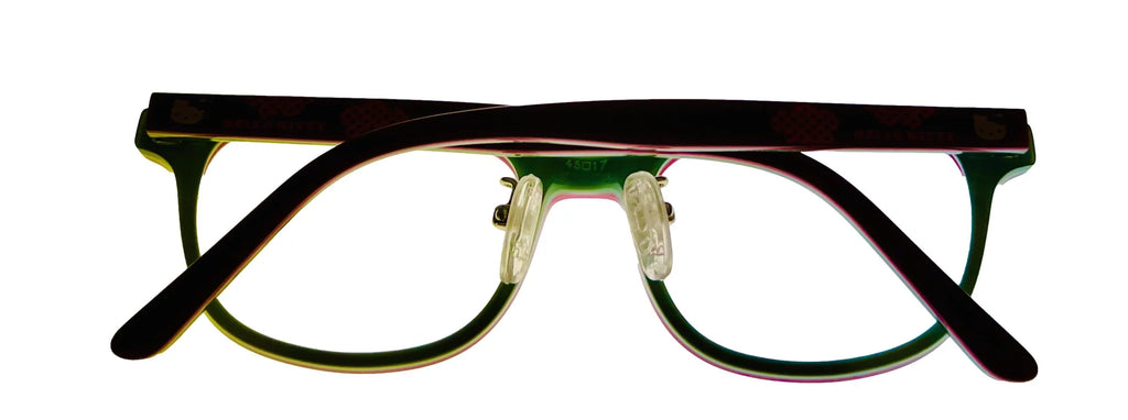 Kitty Plastic Soft 285 Frame Red Girls Rectangle Hello Eyewear 45mm
