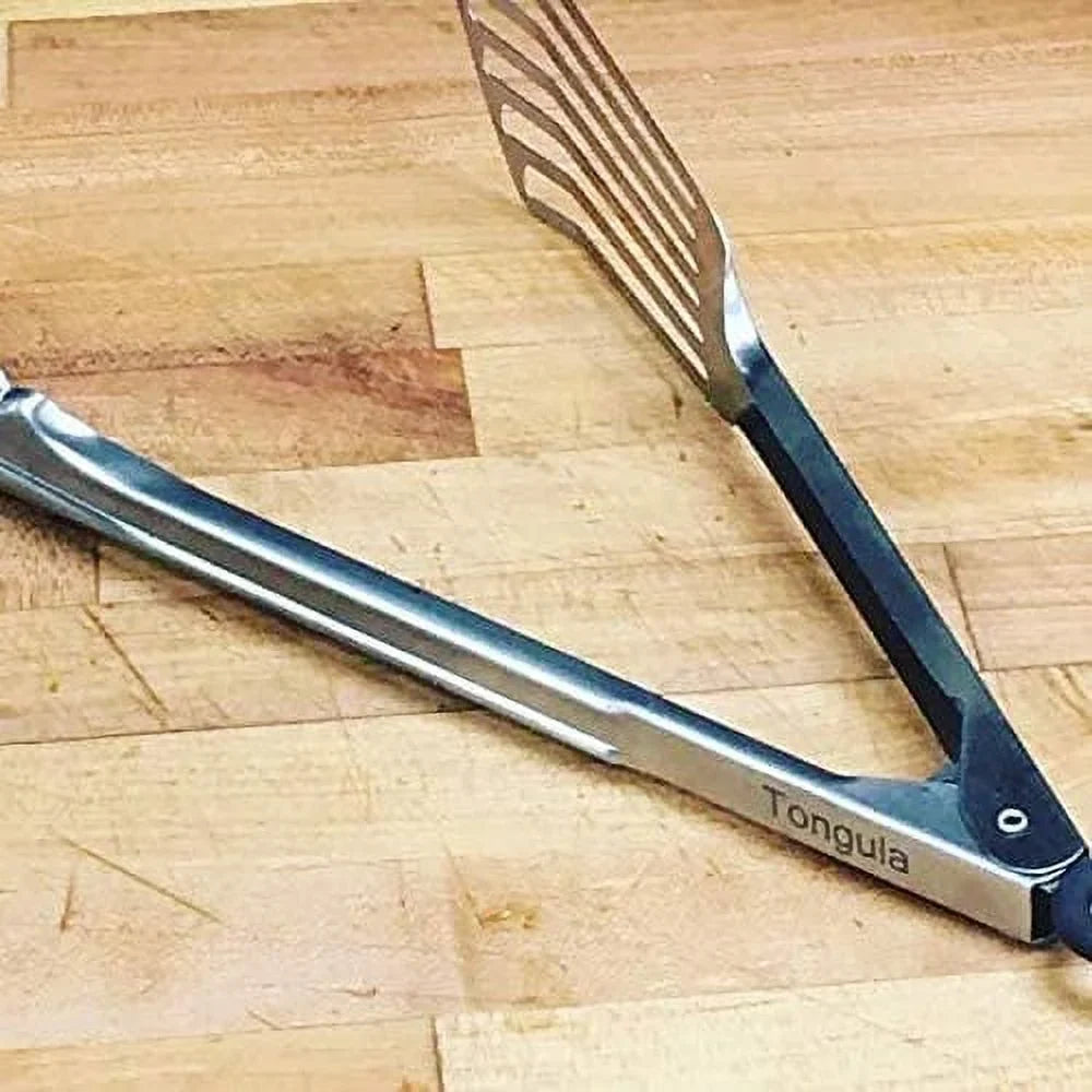 bbq,grilling, PENDING backyard,PATENT 12", saute, blackstone turner, fish Tongula, spatula,fish griddle, Stainless spatula,tongs, Steel, burgers,