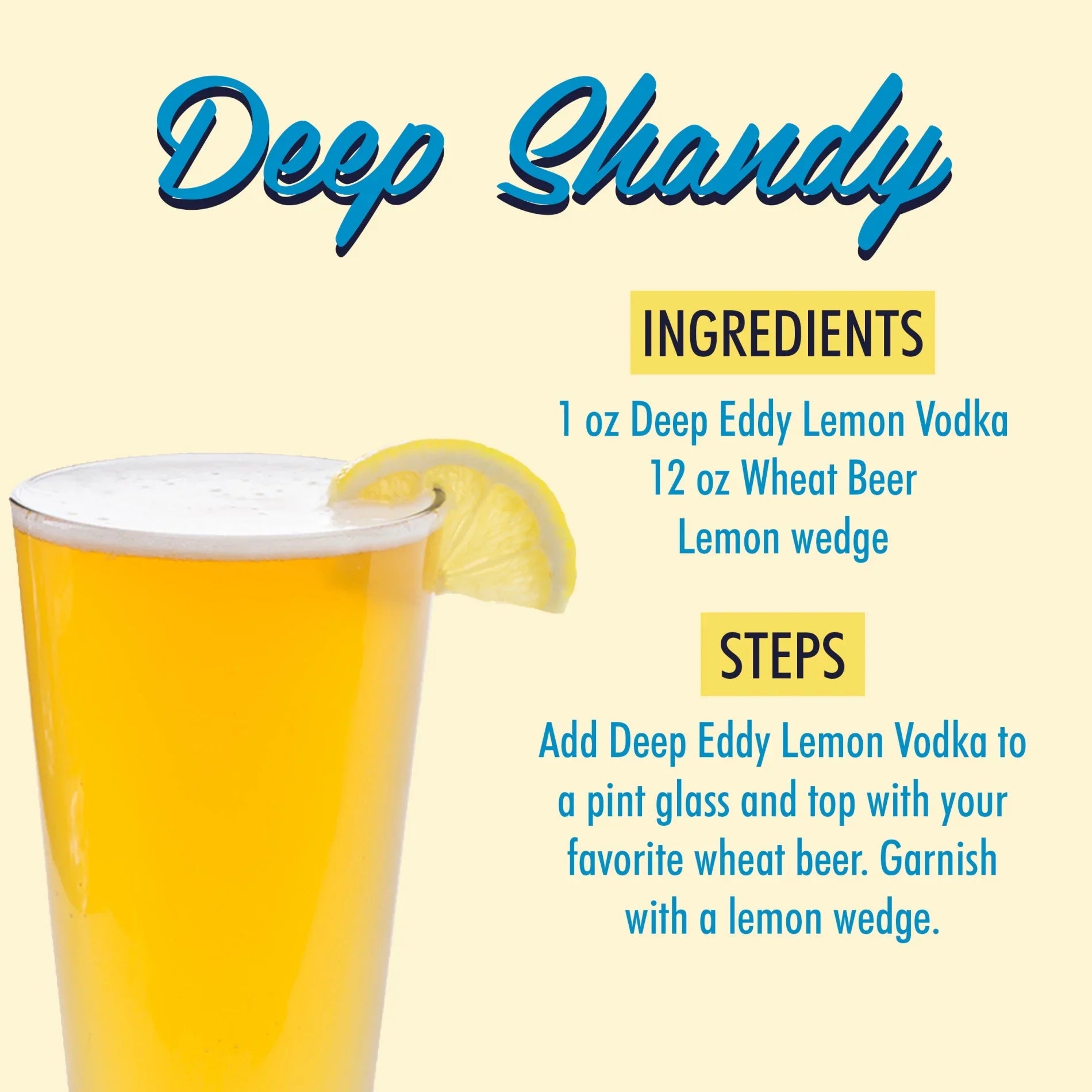 Bottle, Vodka, 1.75 35% L ABV Flavored Lemon Eddy Deep