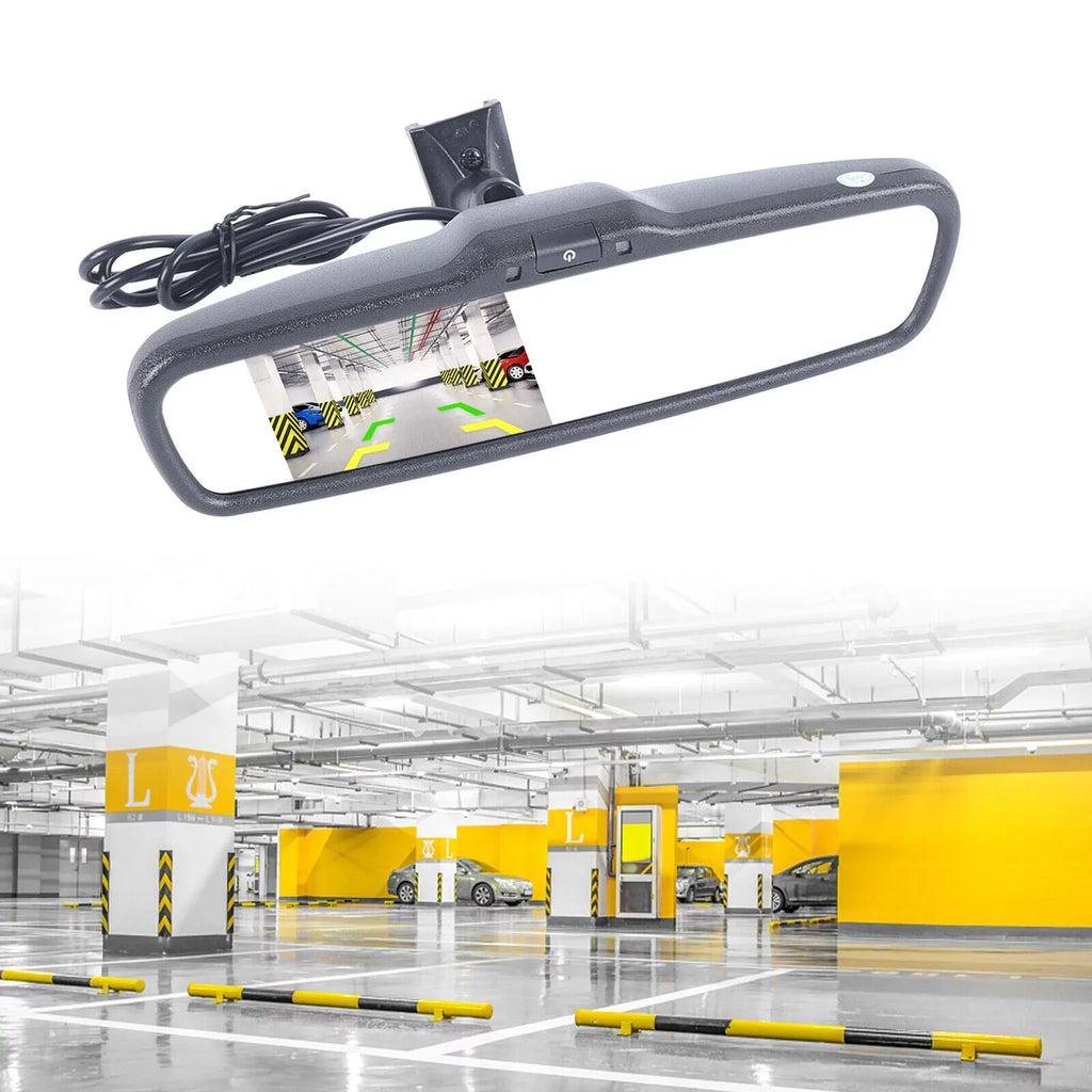 LCD Bracket SHZICMY 4.3" View HD System Backup Resolution Kit 800*480 Car for with Monitor Mirror Rear Camera