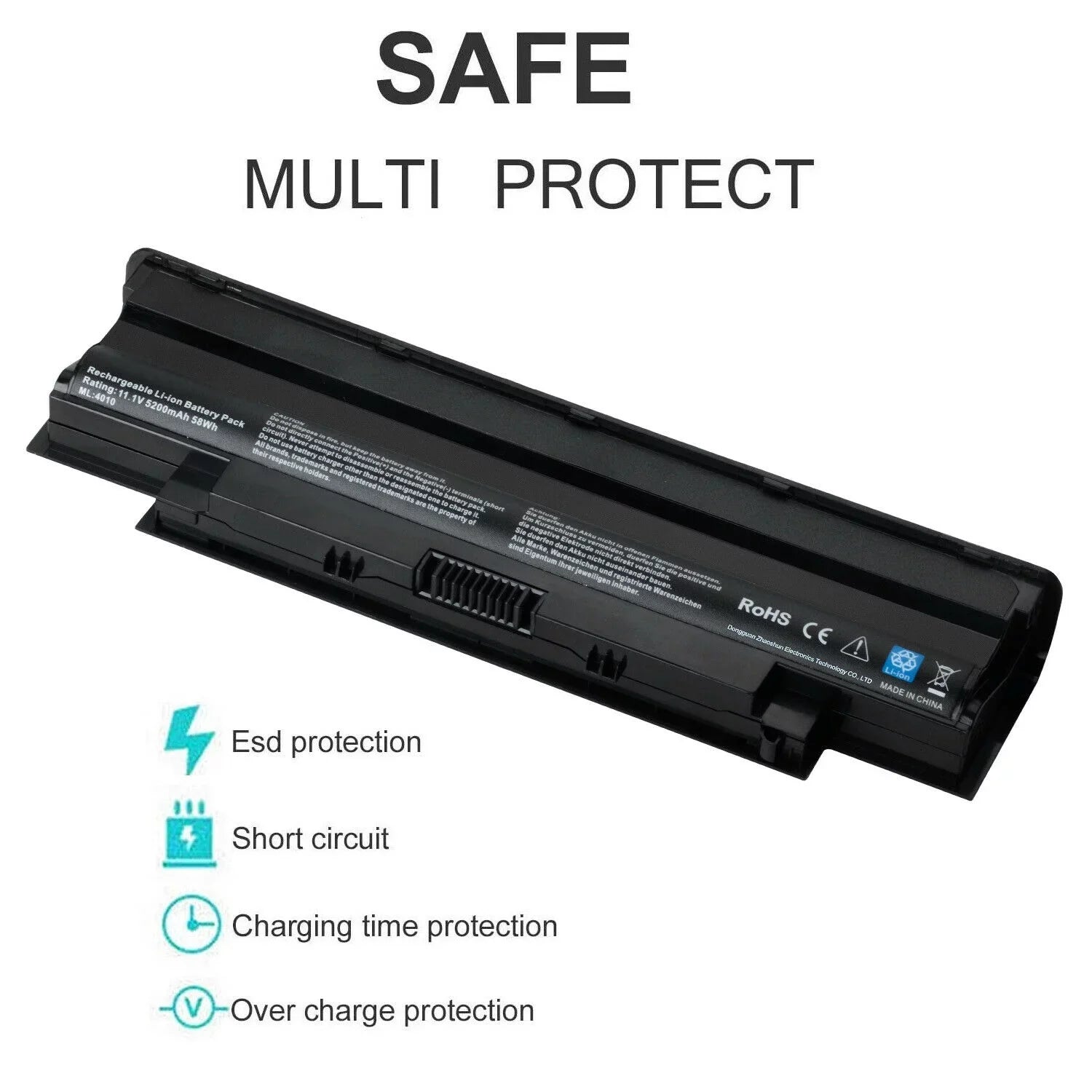 15R N5010 451-11510 Battery 14R for 312-0233 N4010 N5050 M5110 Inspiron Dell