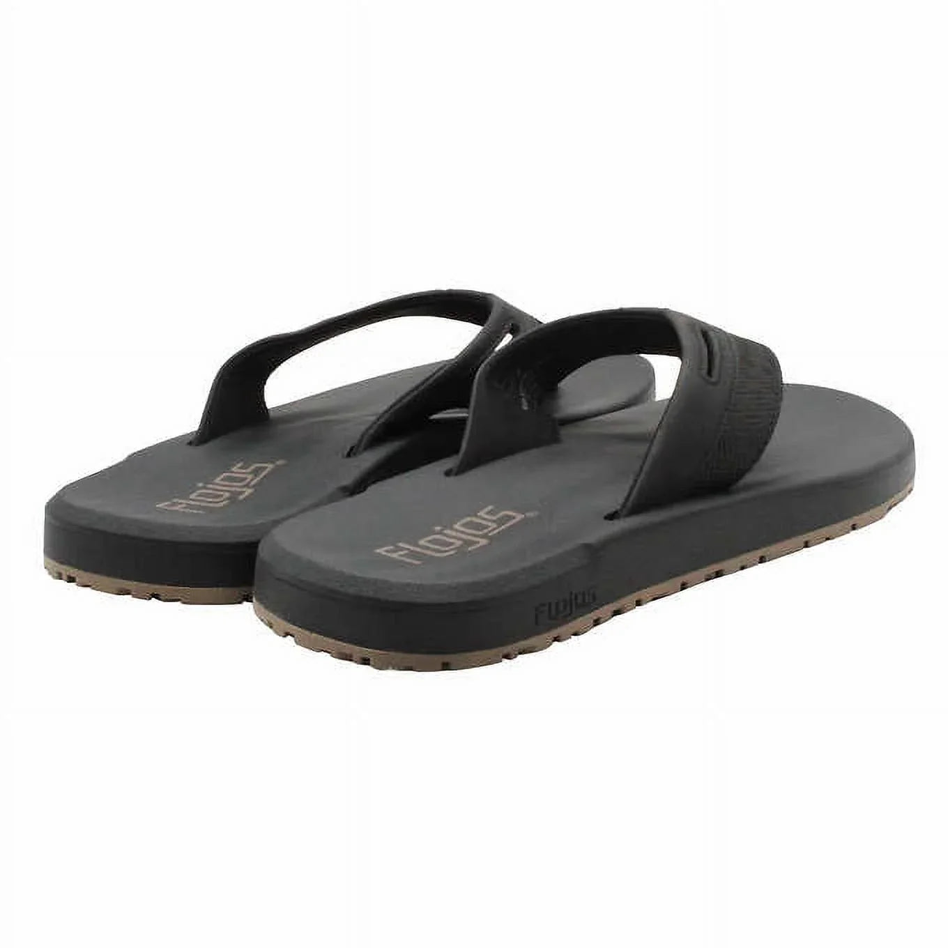 Flip 9, Flop Flojos Black-Tan Sandals, Men's Size