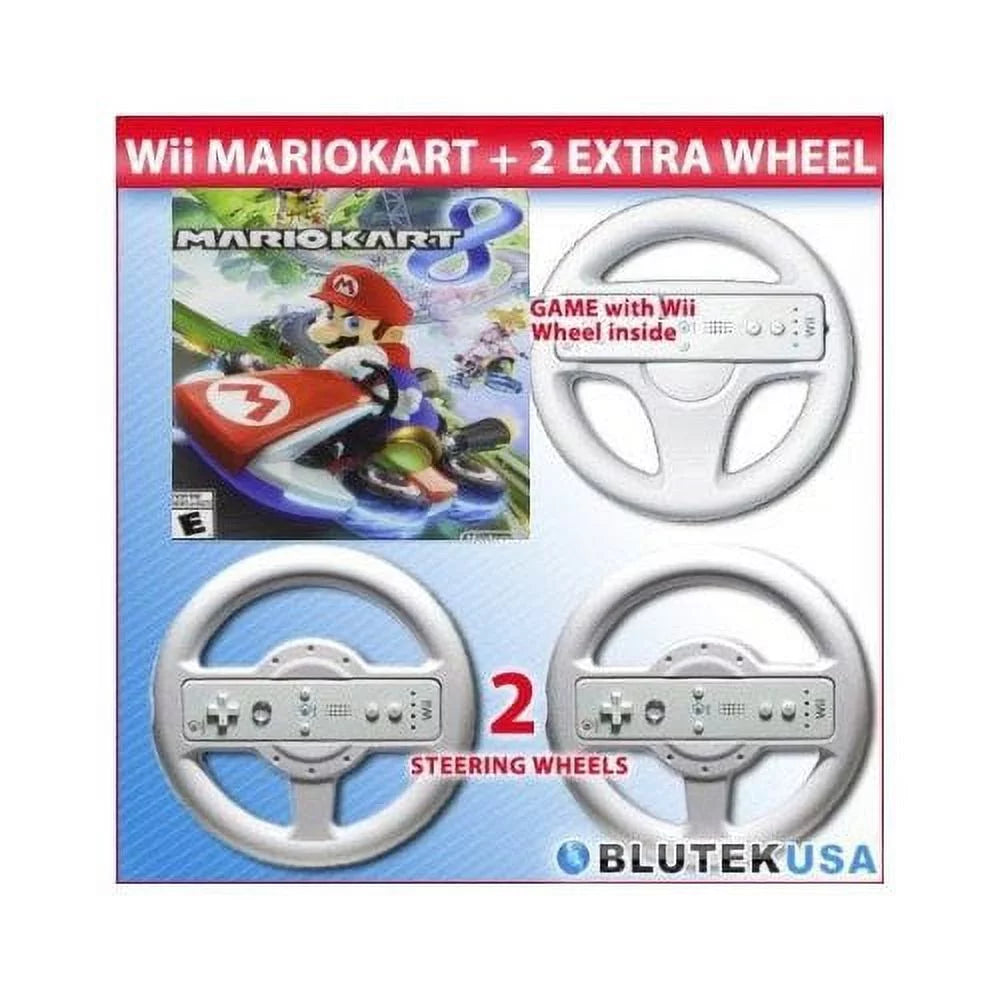 Original U Pre-Owned Wheels 8 2 With Mario Extra Wii Wheel And Kart