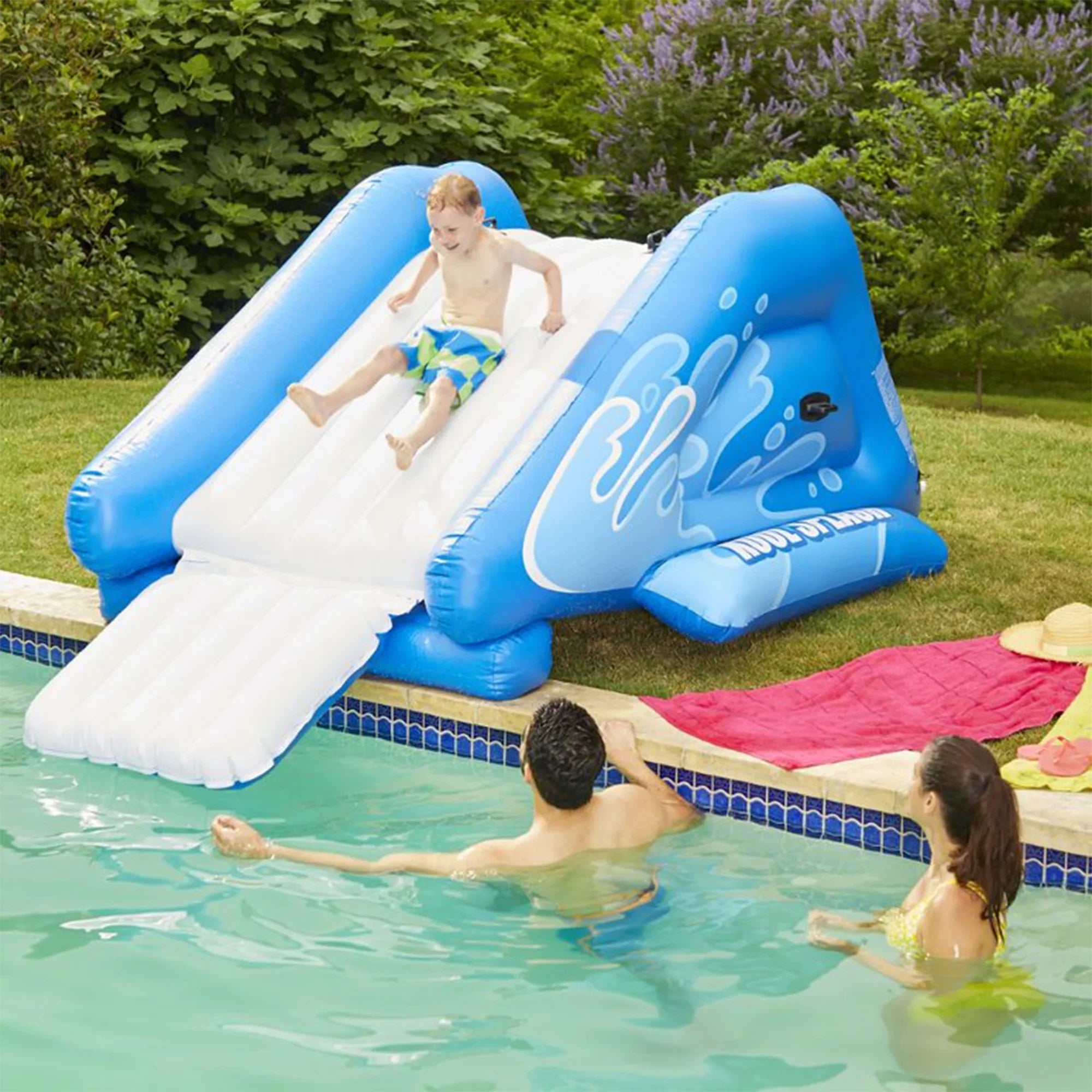 Splash Center, Blue x White Center Swim Play & 5.75' Kool 8.5' with Intex