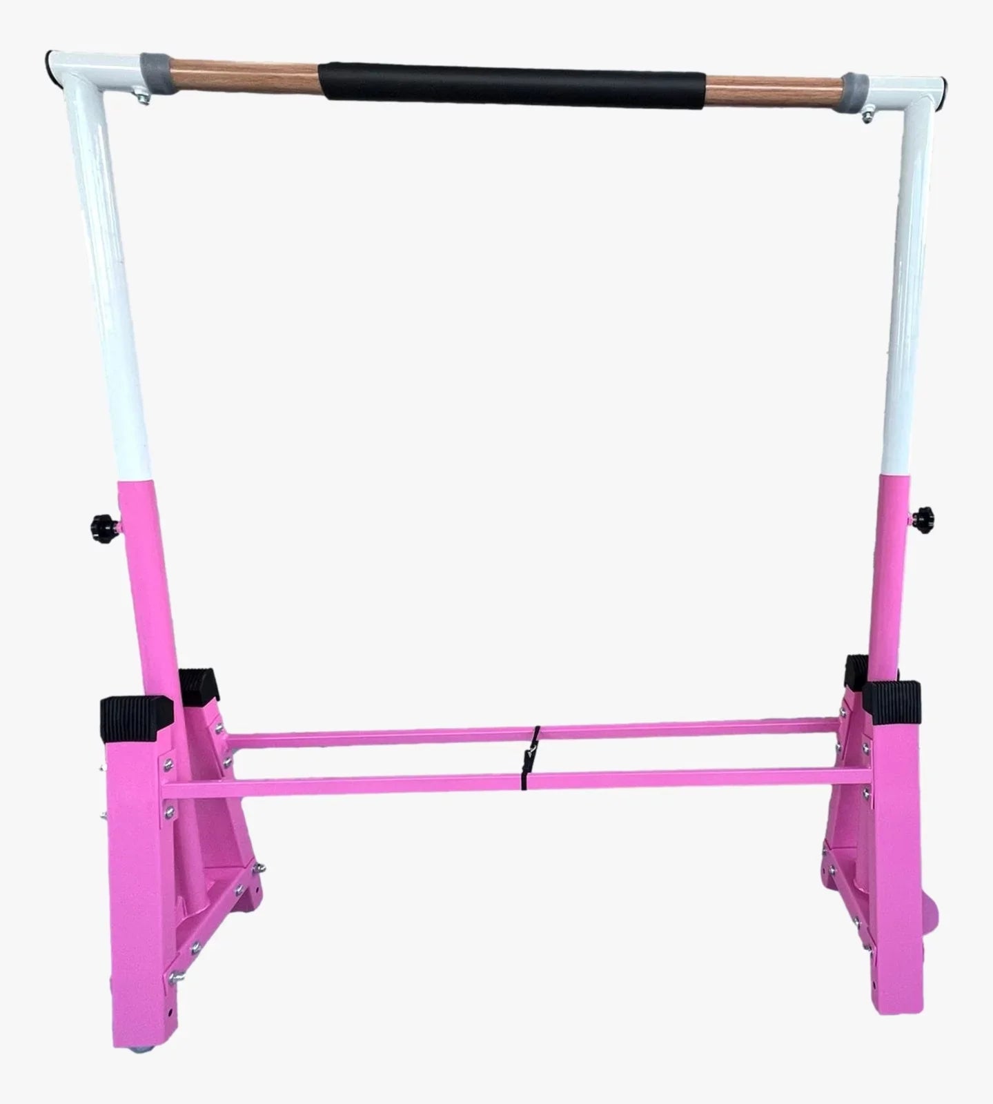 Horizontal Bar Gymnasts Bar and 3 Kids Children/Adults, Bar, Gymnastics Home for to Junior Heavy Duty FT for PINK Height Kip Adjustable Gymnastic Folding, Bar Training Exercise 5 Gym Jungle Expandable