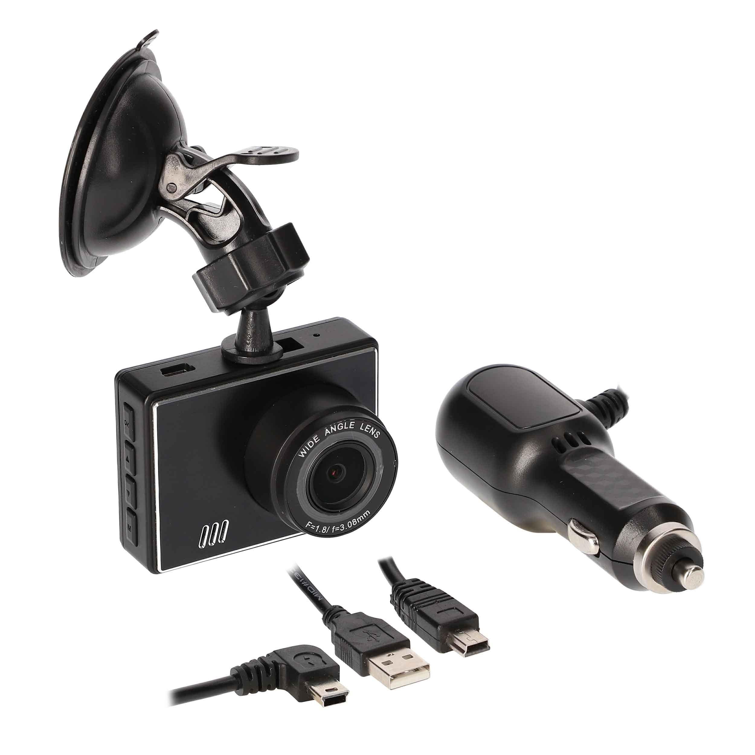 2" 1080P Camera Dash Suction w/ TE-DVR1080 Screen LCD iBeam Mount Windshield